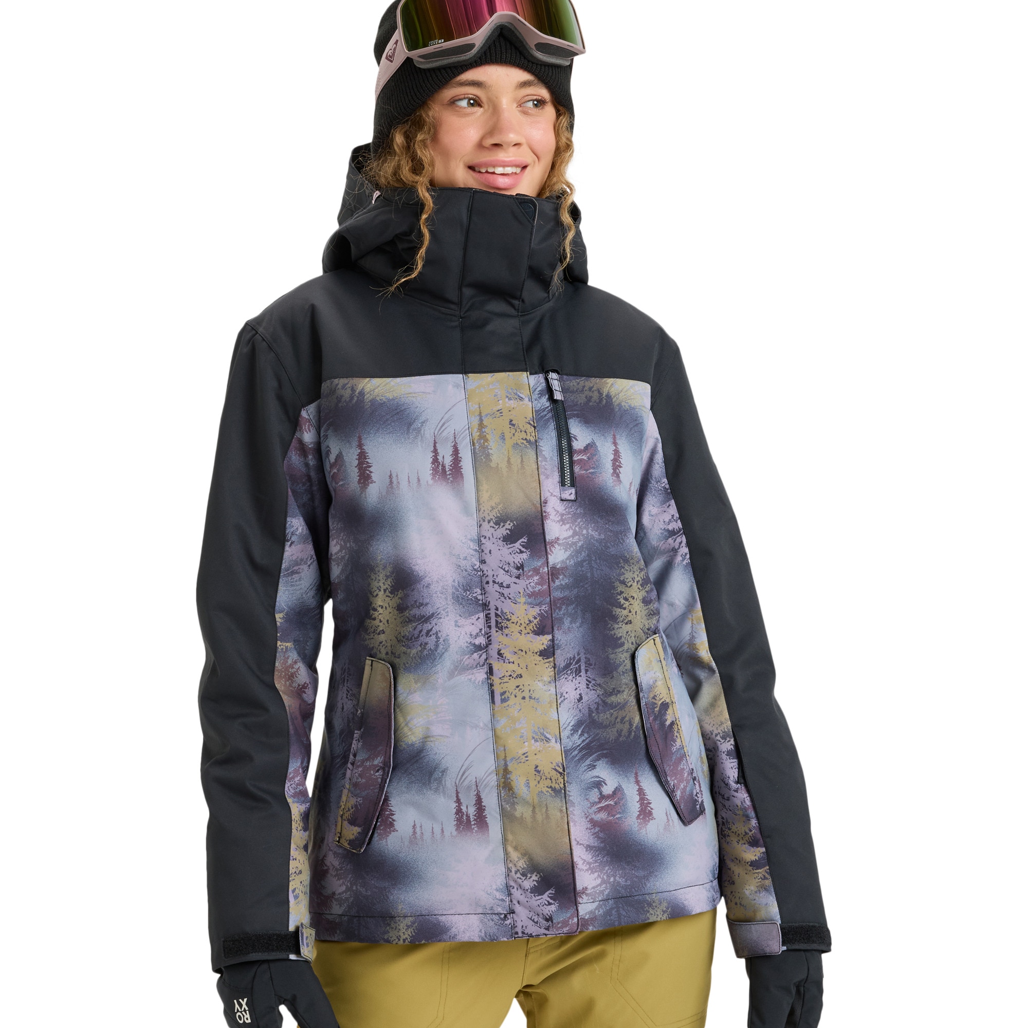 Chaqueta de mujer Roxy Jetty Block Roxy - Gris Gris-1