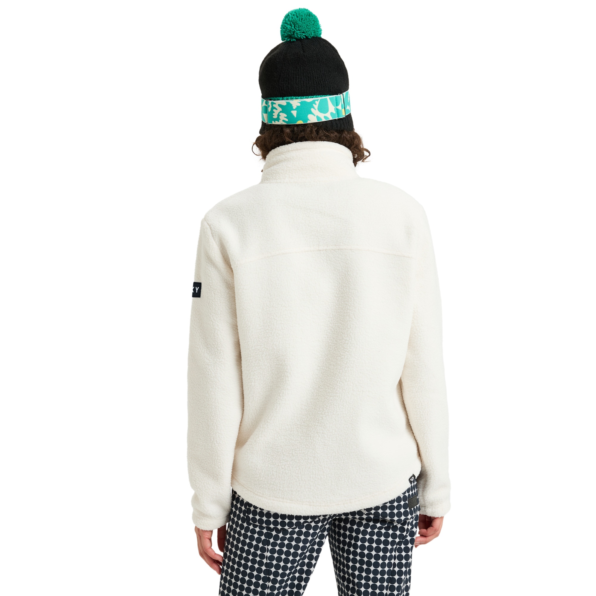 Camiseta de mujer Alabama Full Zip Solid Roxy - Blanco Blanco-2
