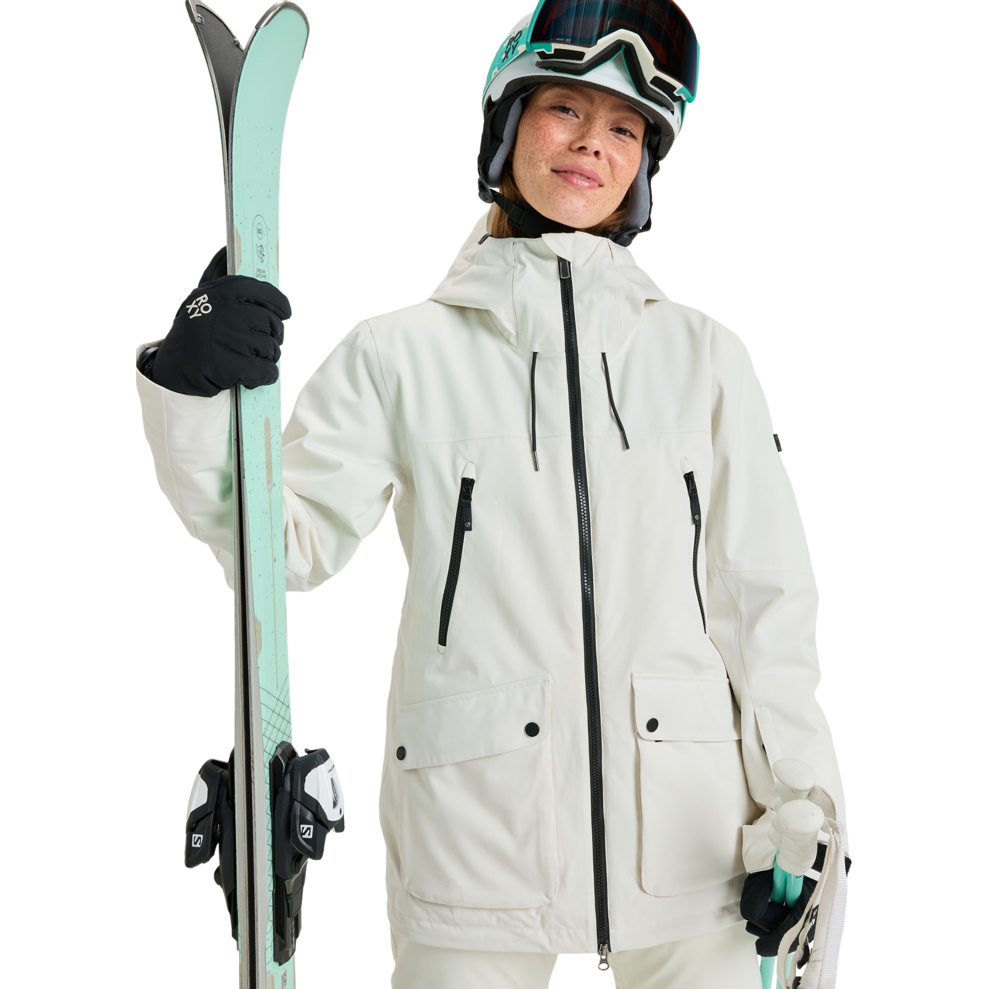 Imagen 0 de Chaqueta de mujer Stated Roxy Blanco