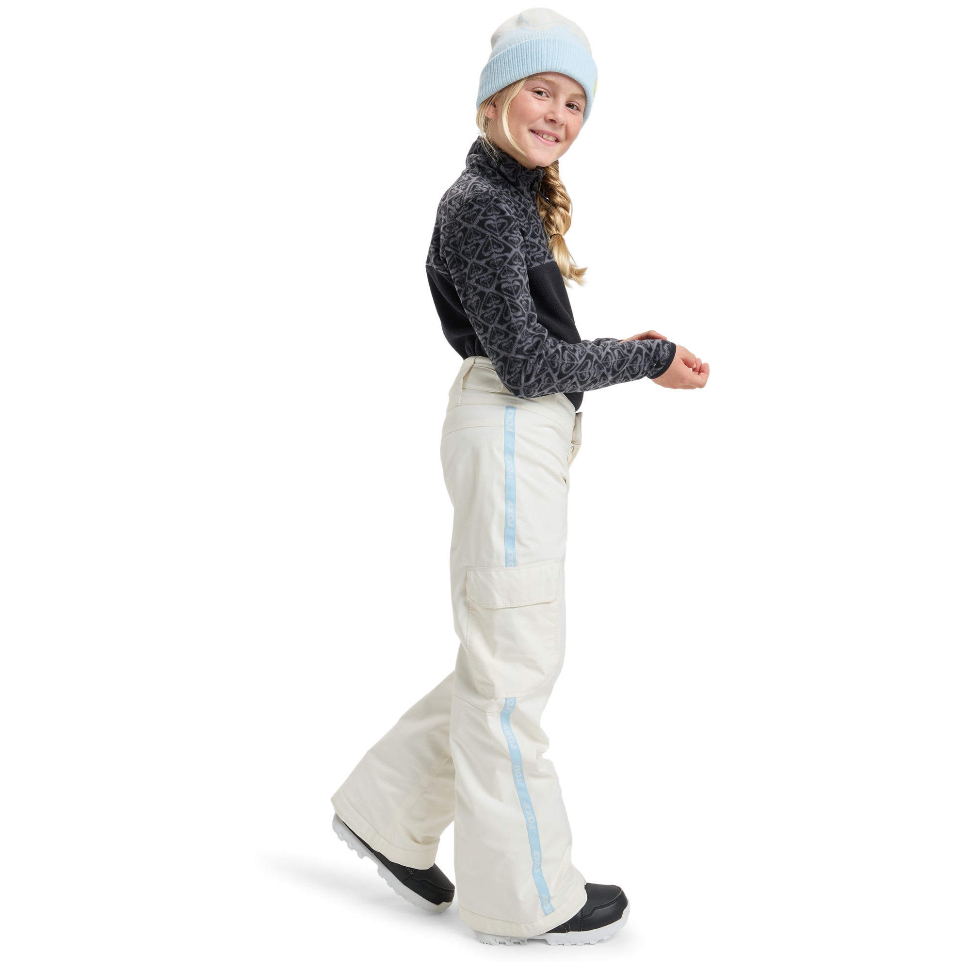 Pantalón de niños Banky Ice Girl Roxy - Blanco Blanco-4