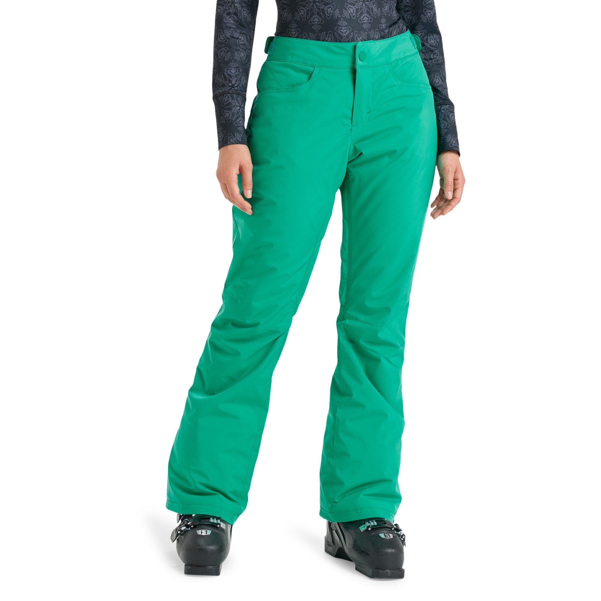 Pantalón de mujer Backyard Roxy - Blanco Verde-1