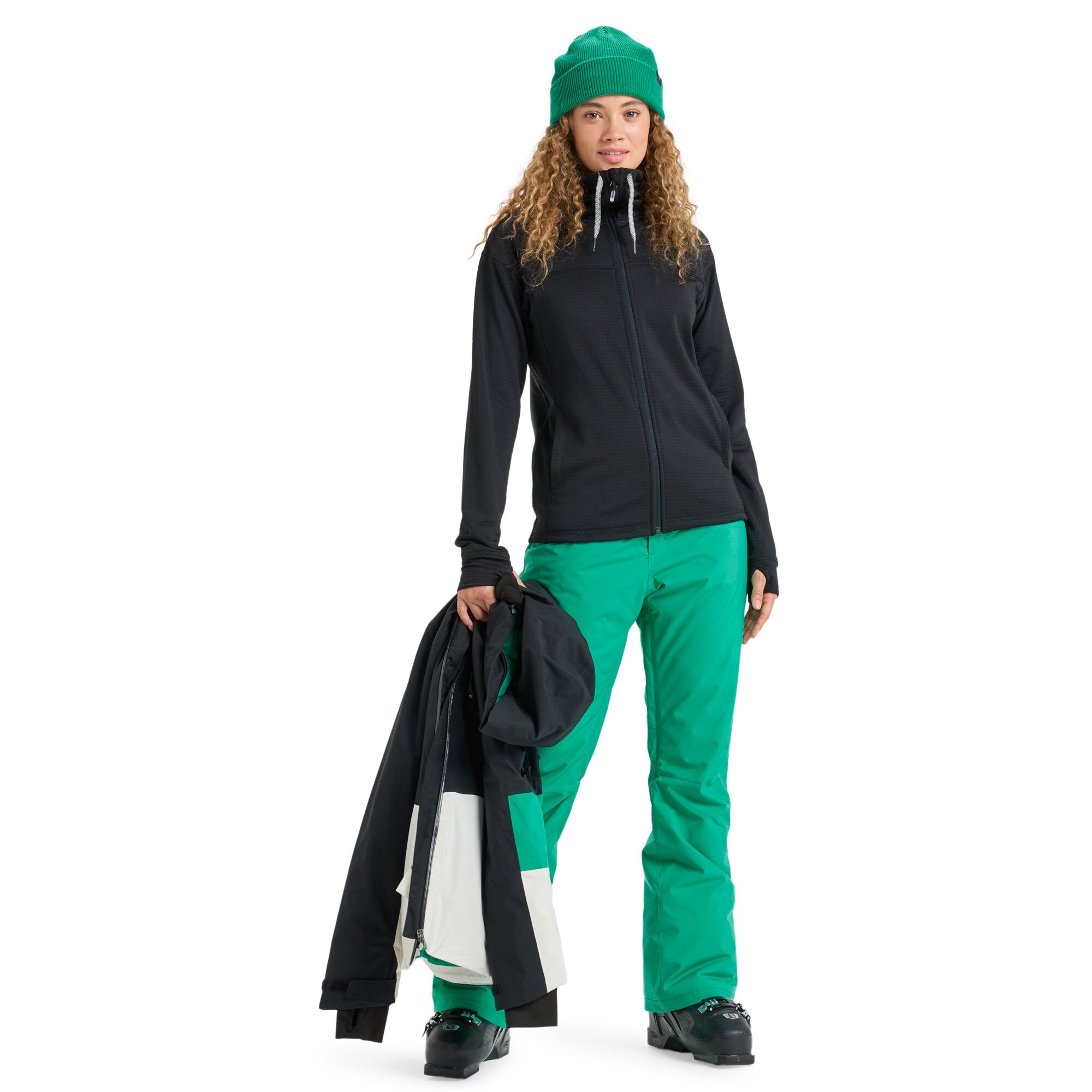 Camiseta de mujer Vertere Full Zip Roxy - Negro Negro-4