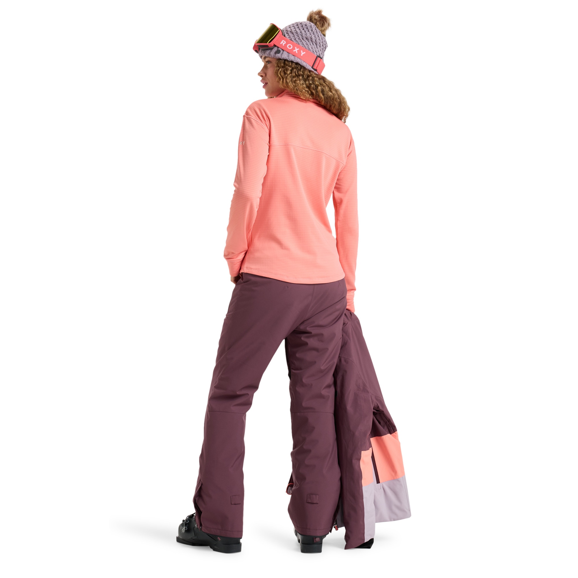 Camiseta de mujer Vertere Full Zip Roxy - Rosa Rosa-5