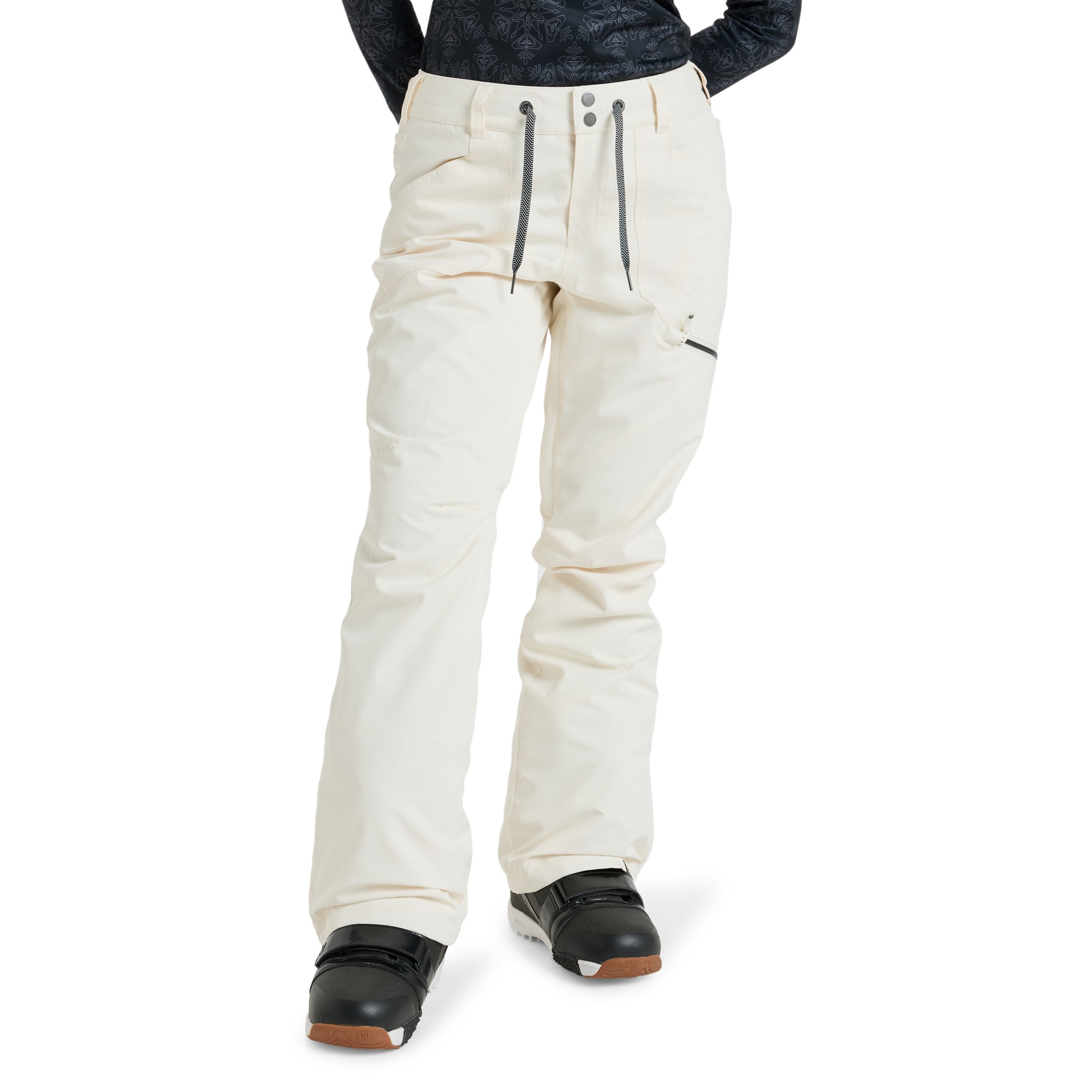 Pantalón de mujer Nadia Roxy - Blanco Blanco-1