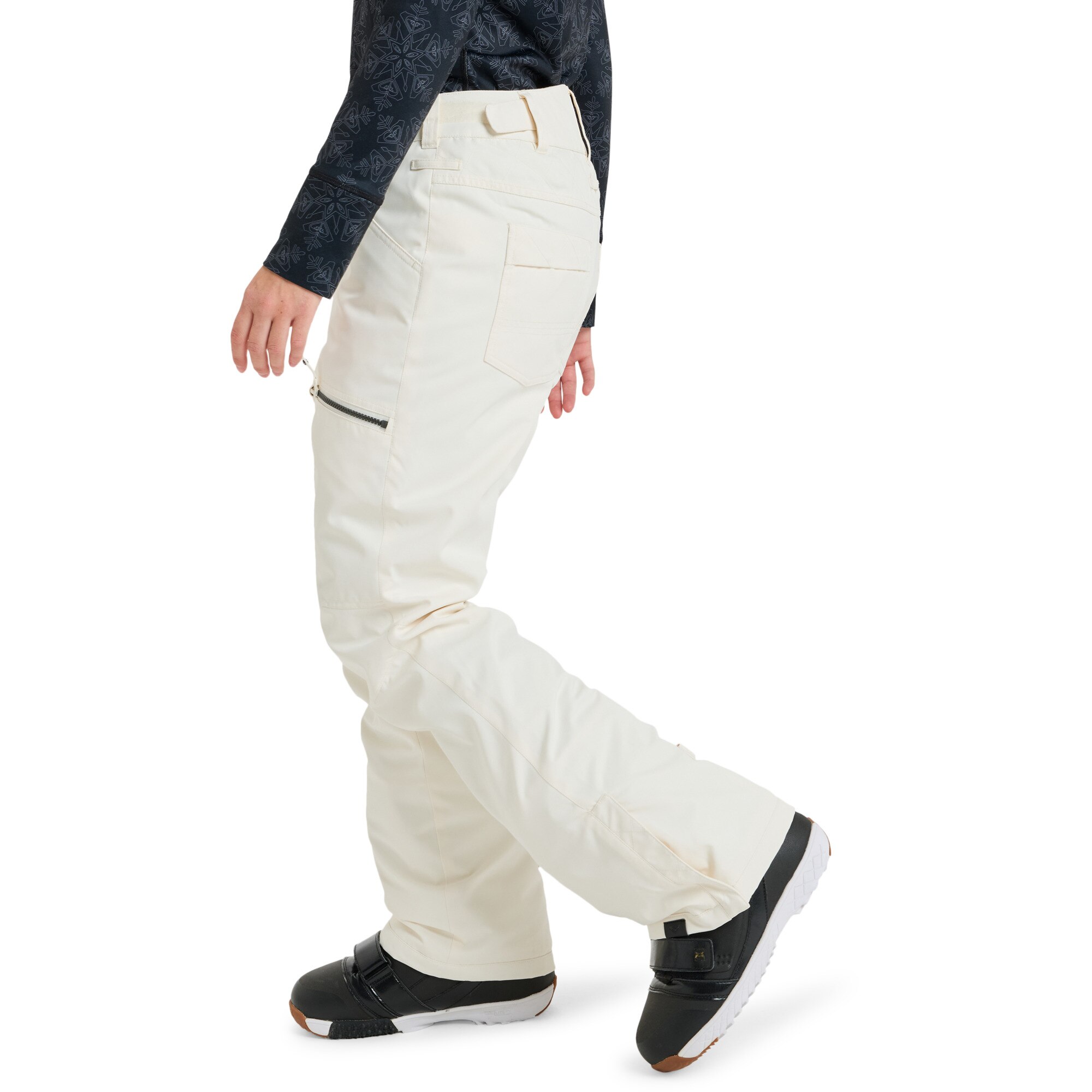 Pantalón de mujer Nadia Roxy - Blanco Blanco-3