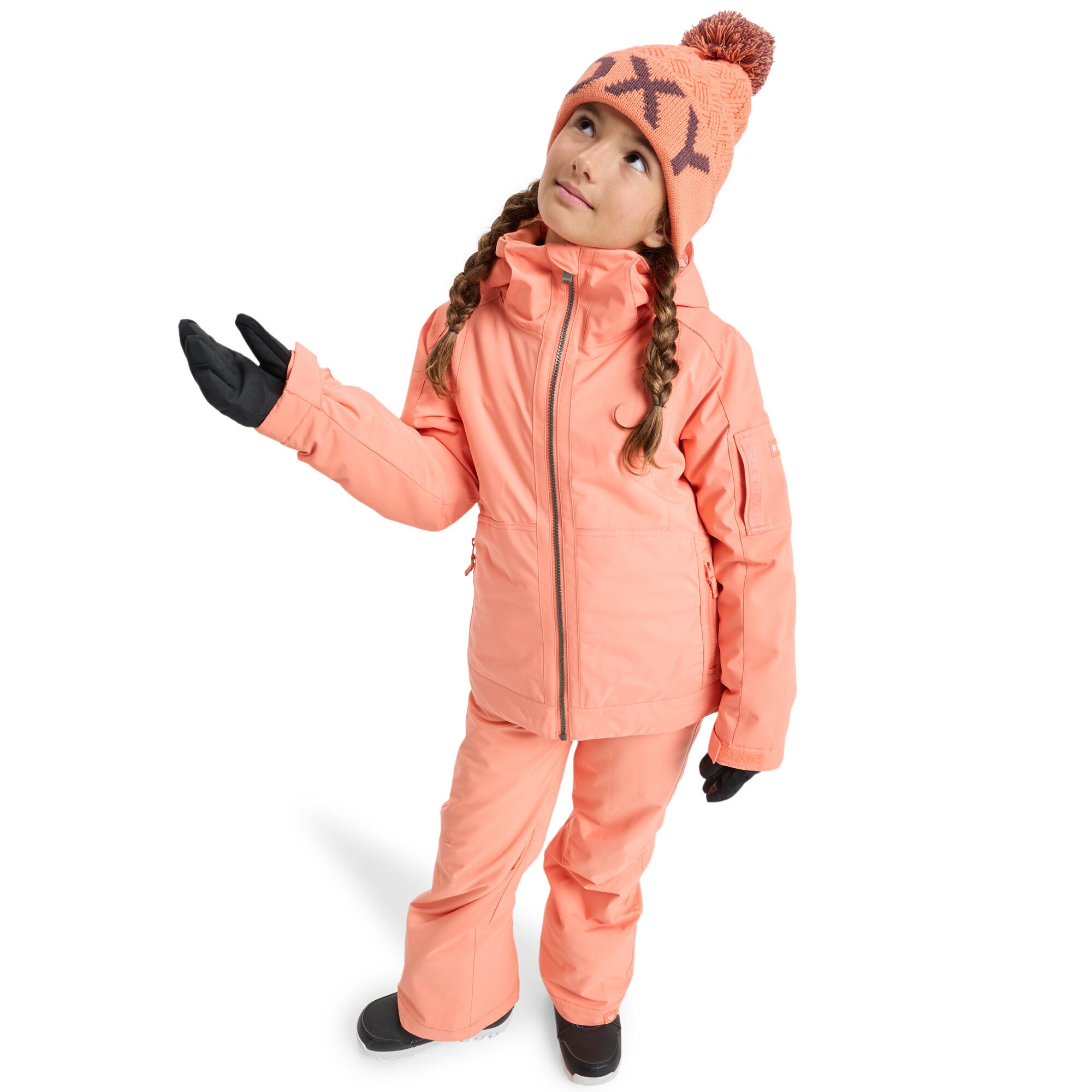 Chaqueta snow de niños Meade Roxy - Rosa Rosa-3