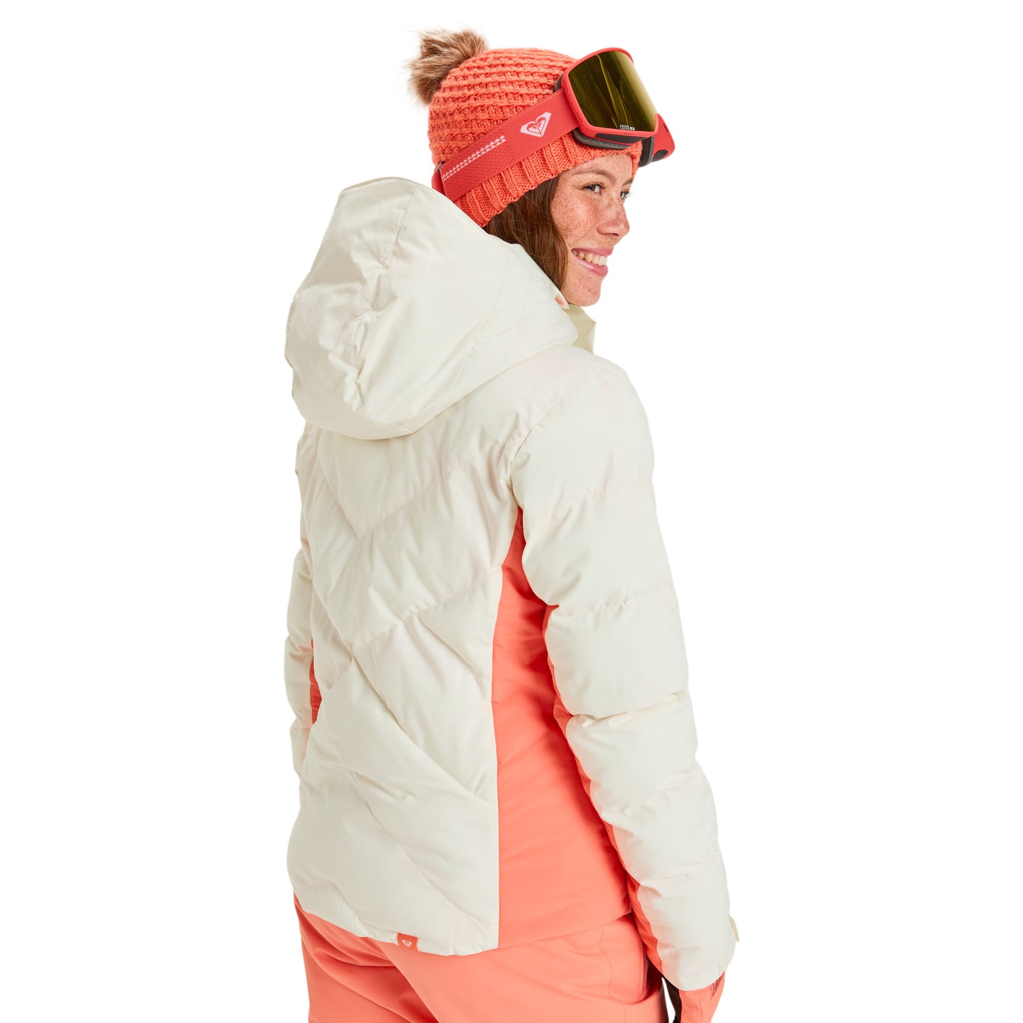 Chaqueta de mujer Snowdrift Roxy - Blanco Blanco-2