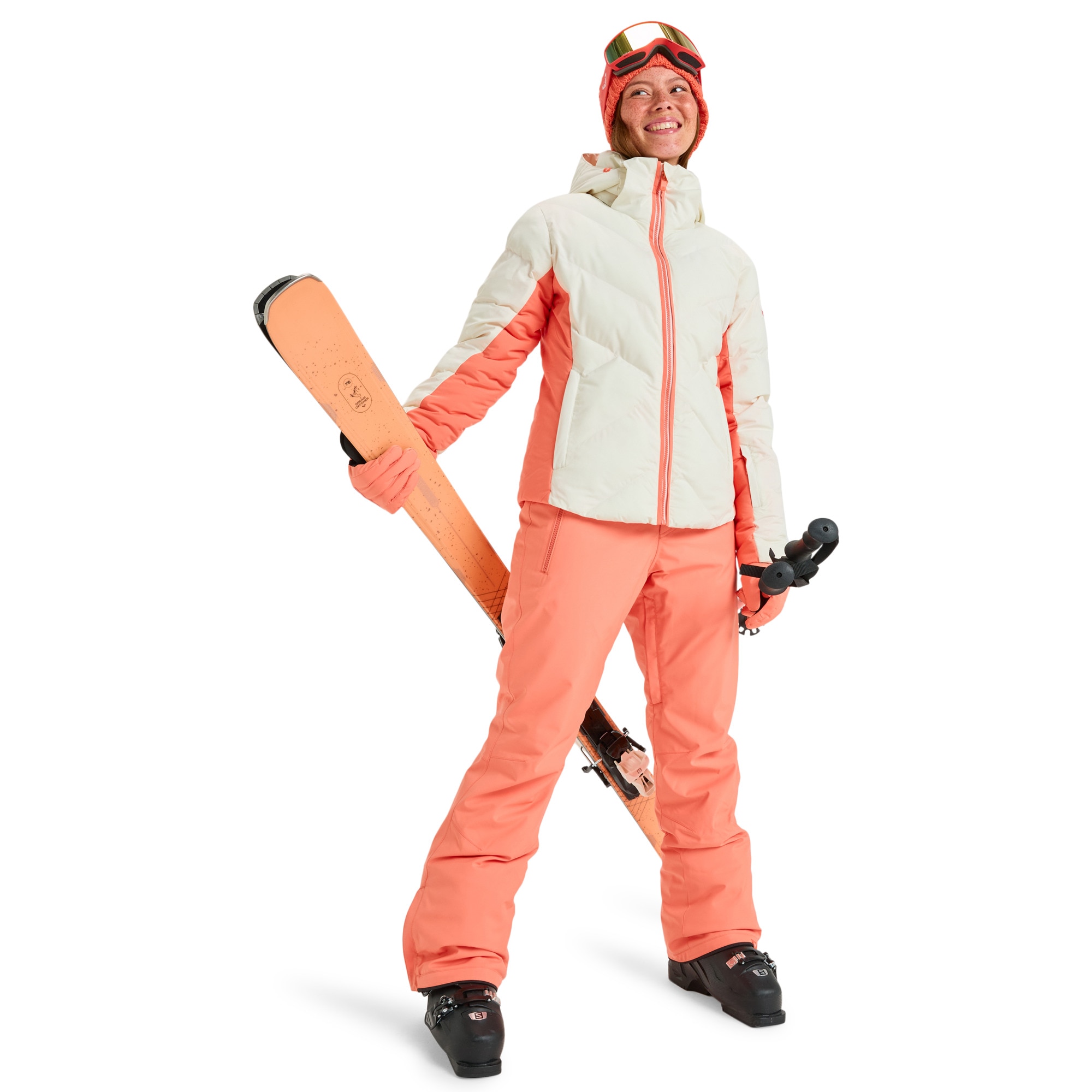Chaqueta de mujer Snowdrift Roxy - Blanco Blanco-4