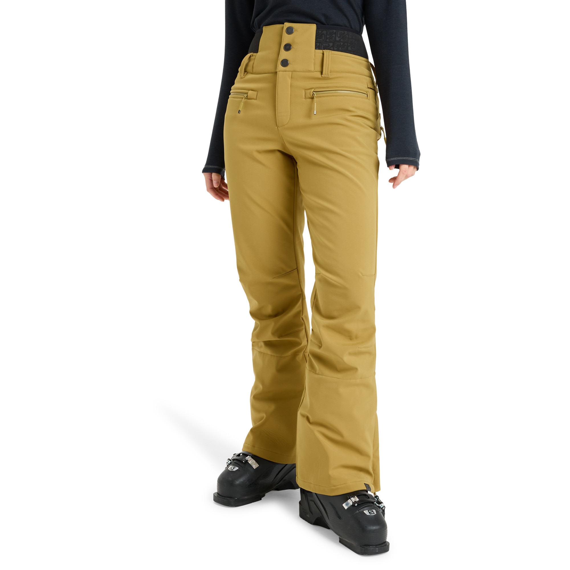 Pantalón de mujer Rising High Roxy - Beige Beige-1