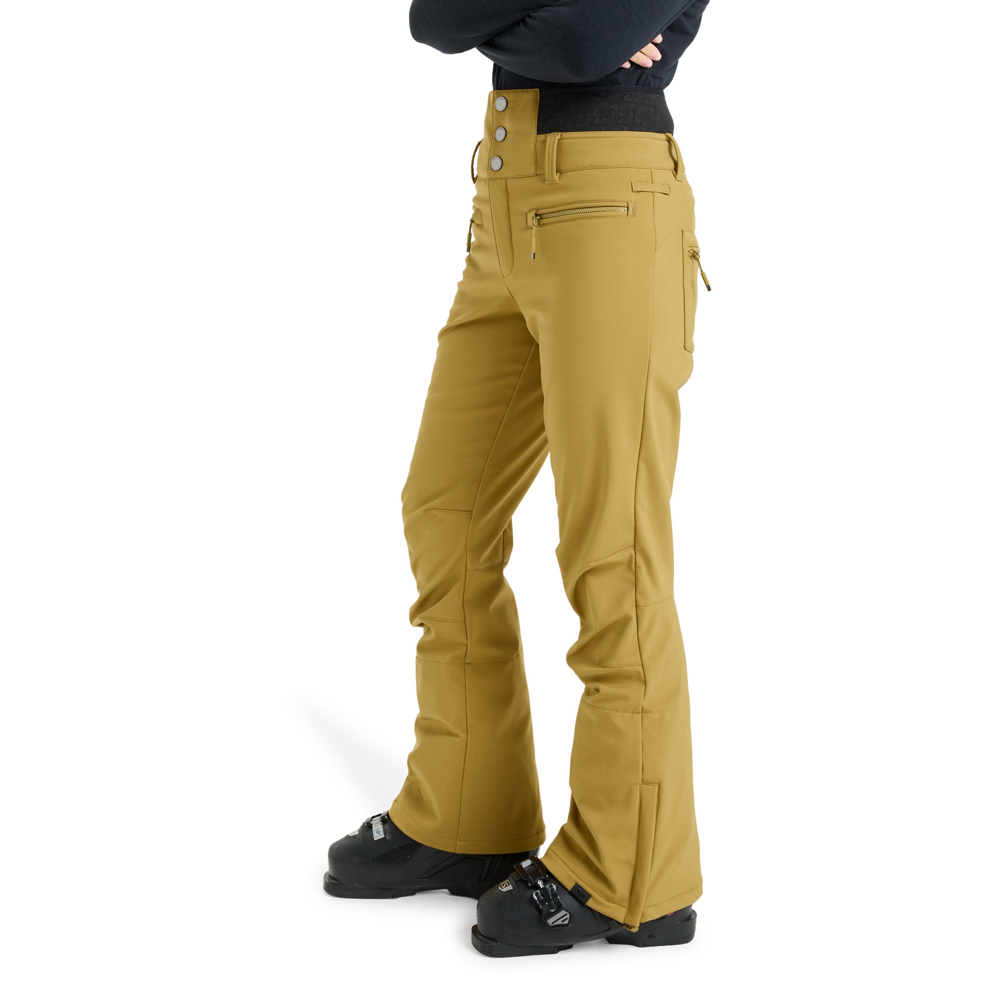 Pantalón de mujer Rising High Roxy - Beige Beige-3