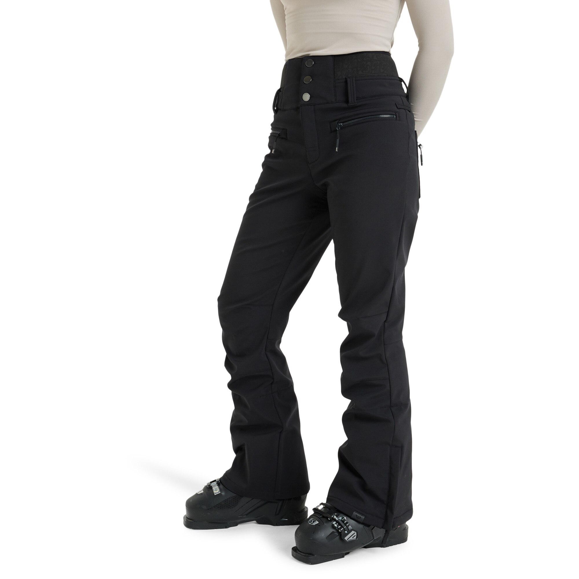 Pantalón de mujer Rising High Roxy - Negro Negro-3