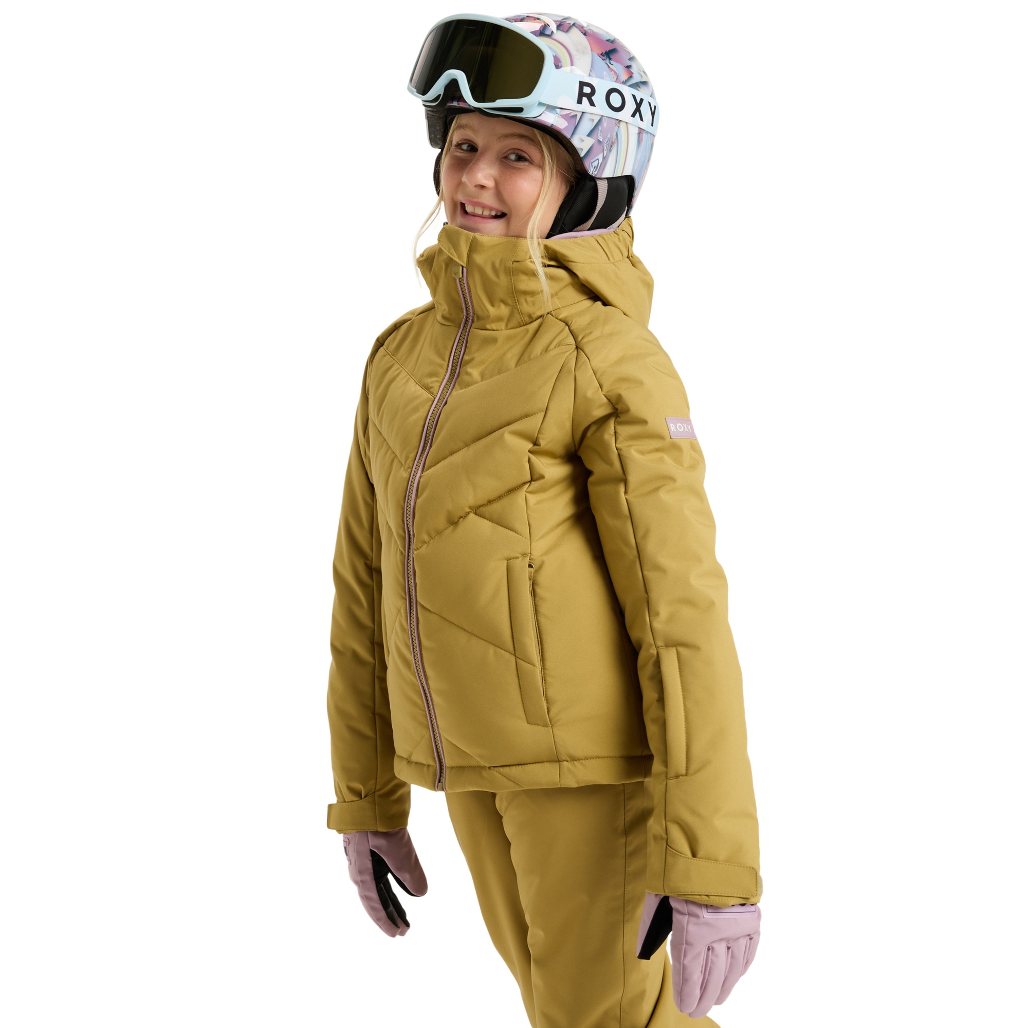 Chaqueta de niños Snowsylva Roxy - Beige Beige-3