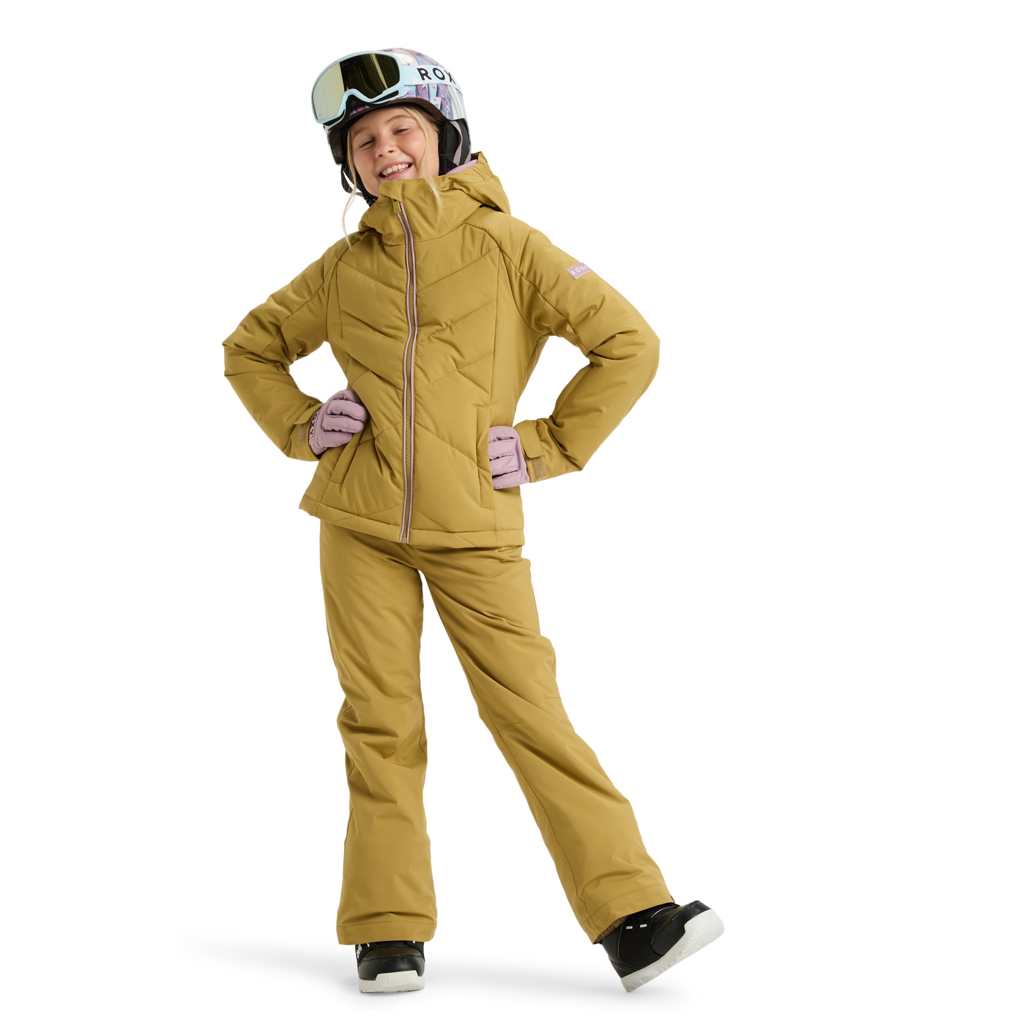 Chaqueta de niños Snowsylva Roxy - Beige Beige-4
