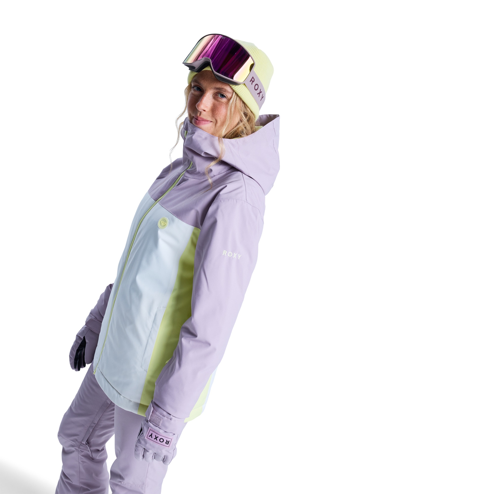 Chaqueta de mujer Galaxy Roxy - Morado / Verde claro Morado / Verde claro-3