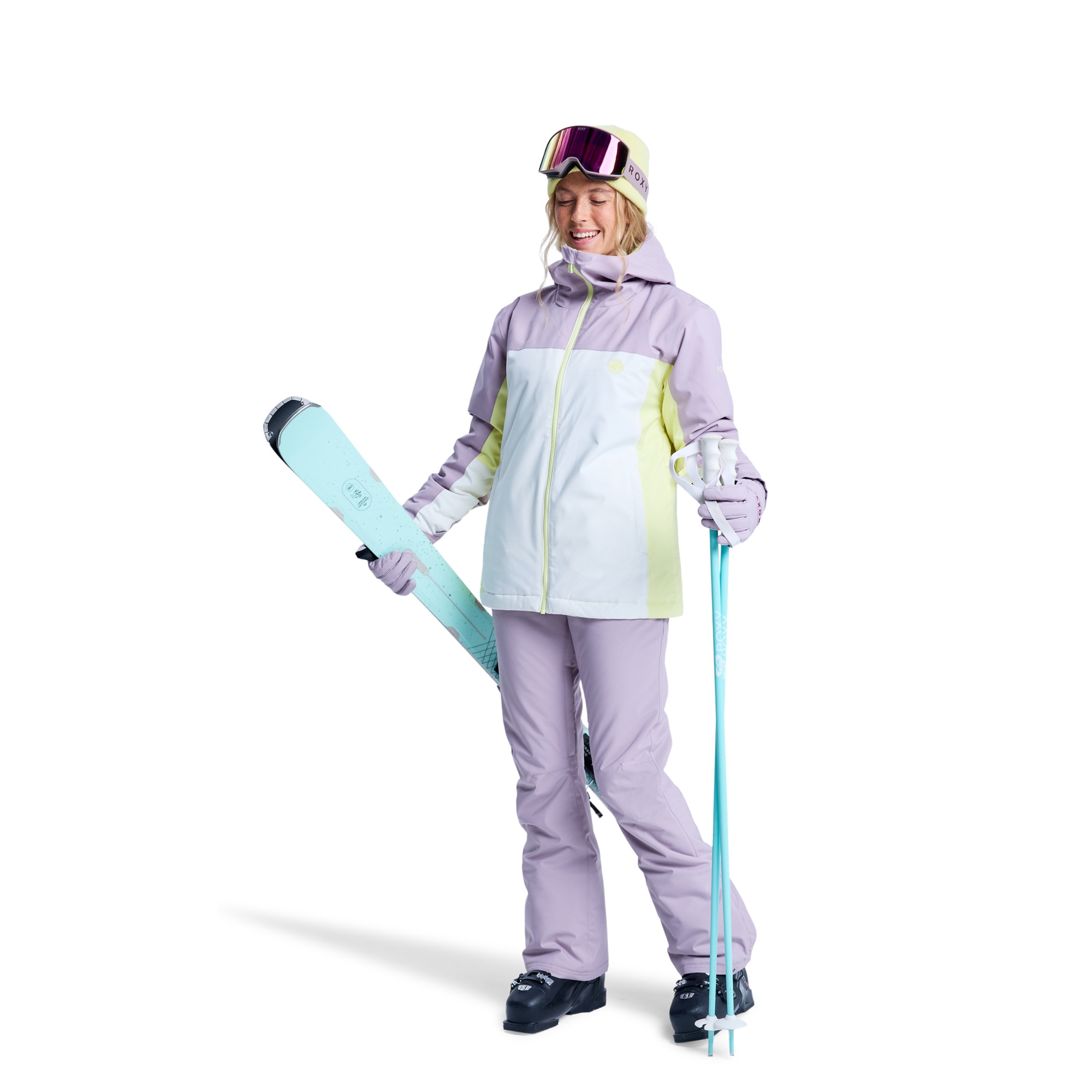 Chaqueta de mujer Galaxy Roxy - Morado / Verde claro Morado / Verde claro-4