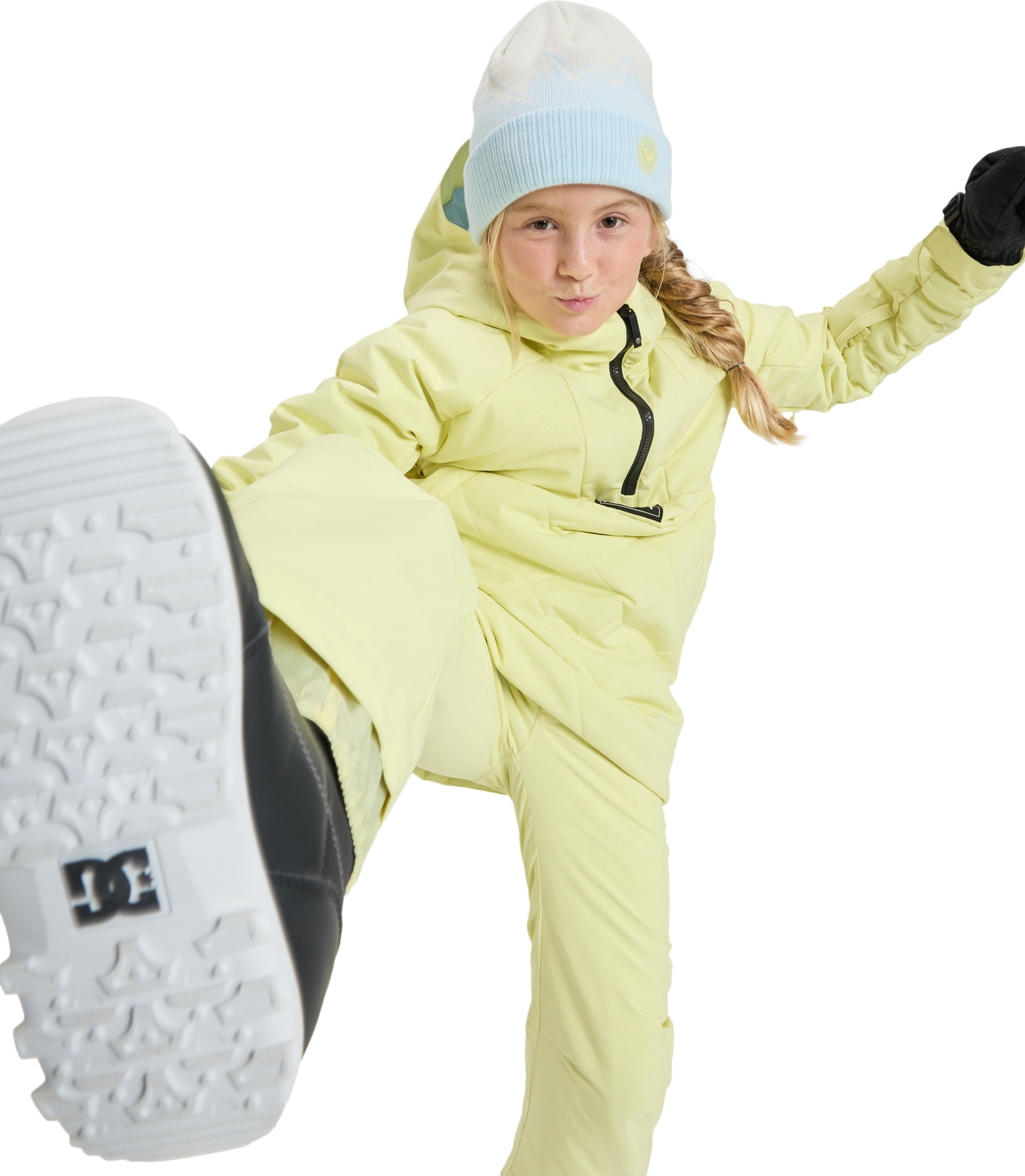 Pantalón de niños Backyard Girl Roxy - Amarillo Amarillo-4