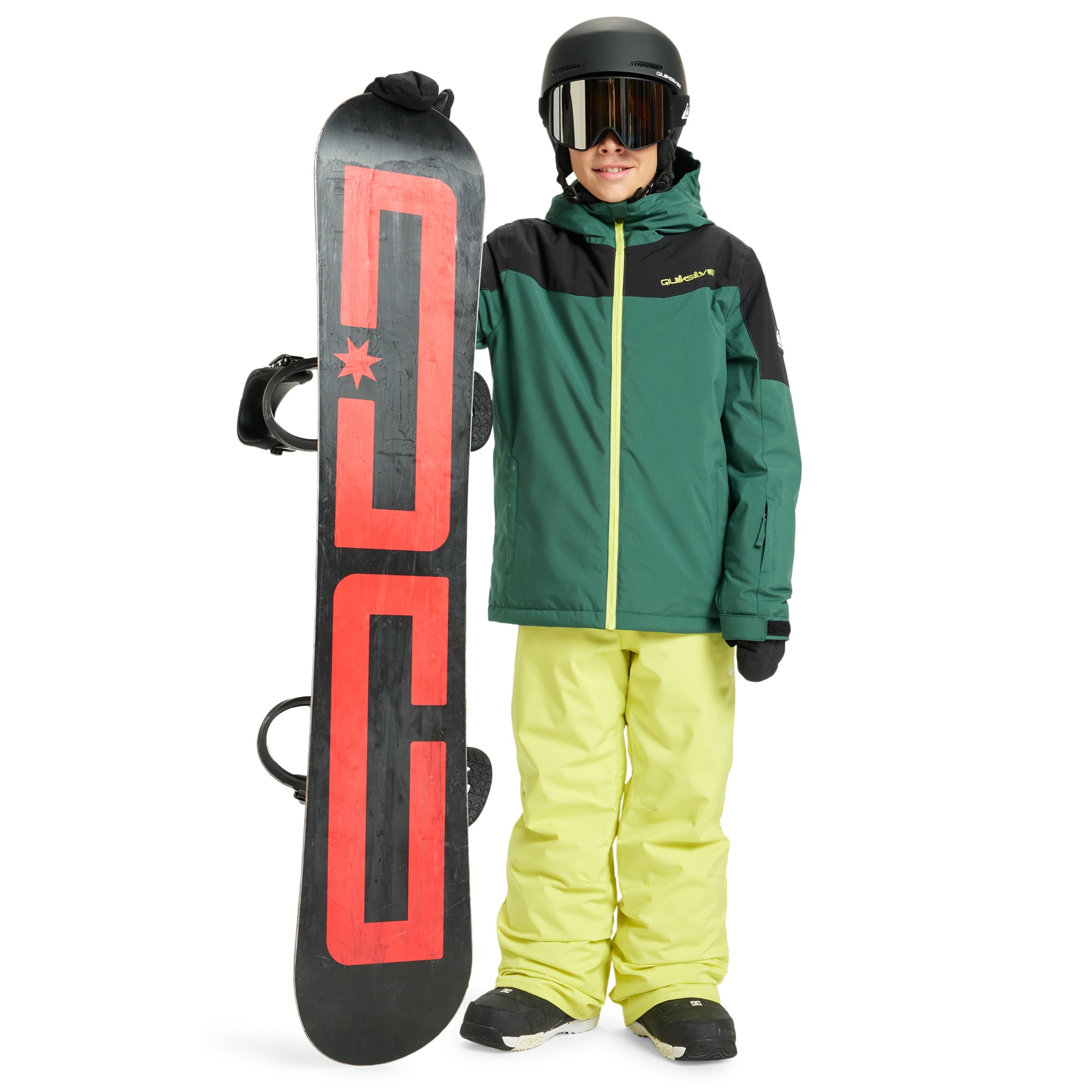 Pantalón de niños Estate Quiksilver - Amarillo Flúor Amarillo Flúor-3