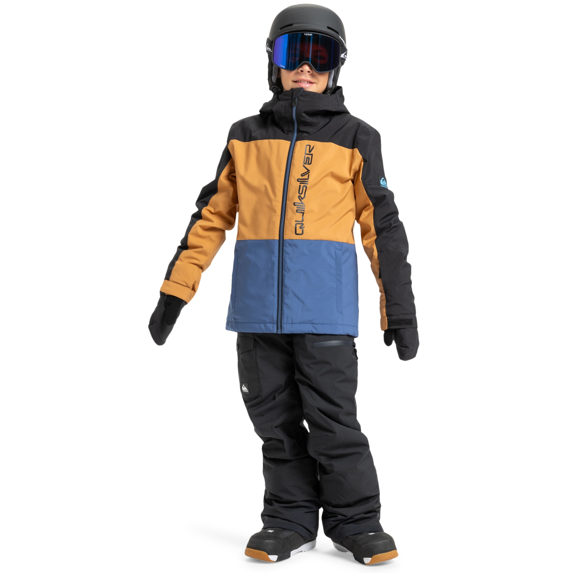 Chaqueta de niños Side Hit Block Quiksilver - Negro Negro-3