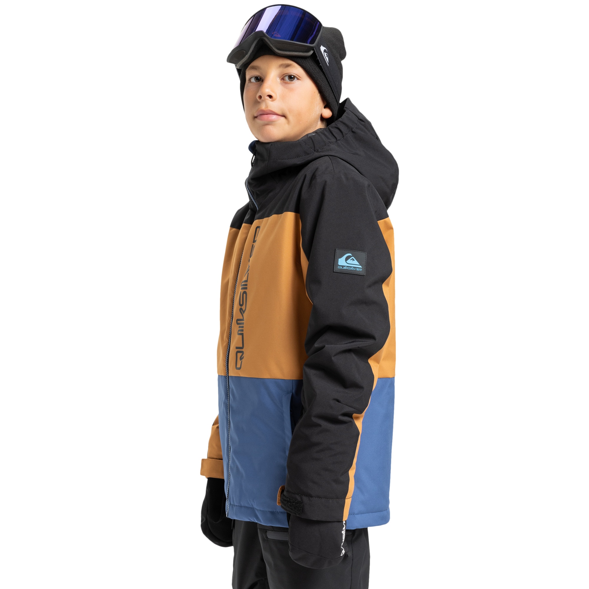 Chaqueta de niños Side Hit Block Quiksilver - Negro Negro-5