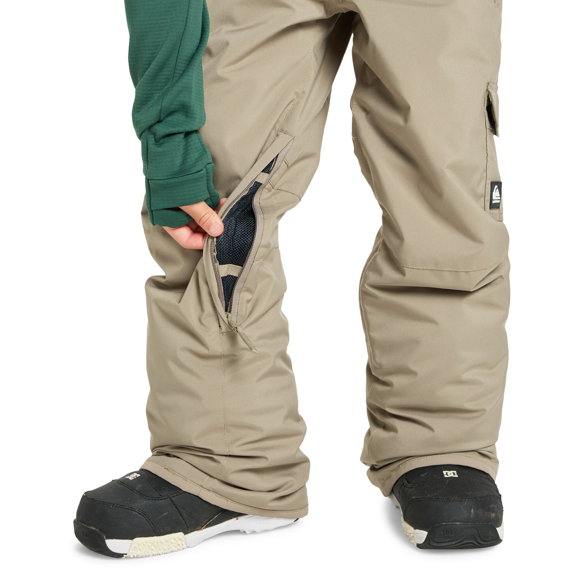 Pantalón de niños Porter Quiksilver - Beige Beige-5