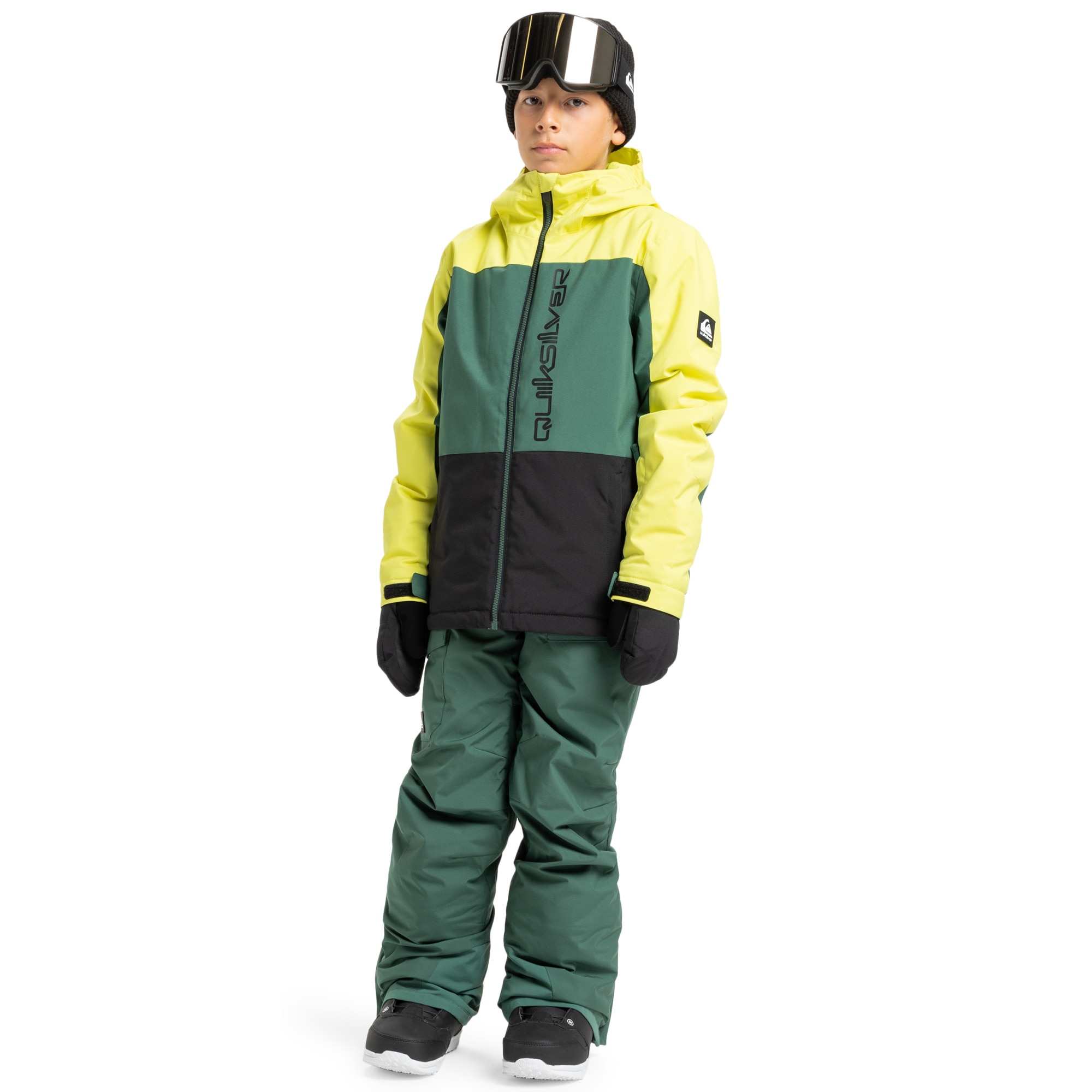 Chaqueta de niños Side Hit Block Quiksilver - Amarillo Amarillo-3