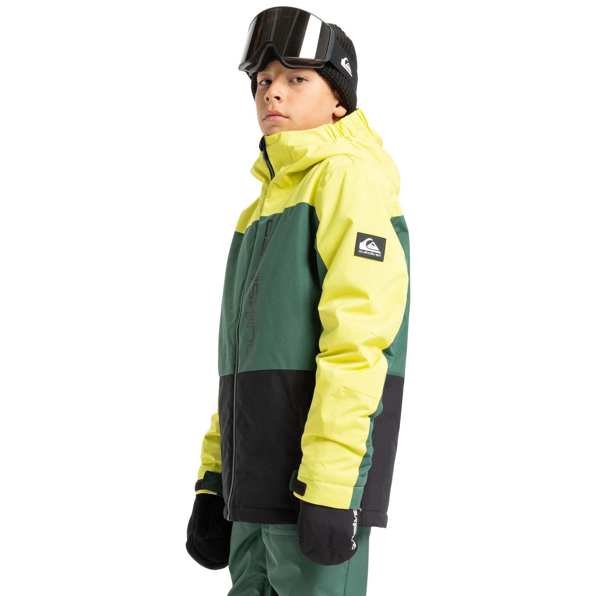 Chaqueta de niños Side Hit Block Quiksilver - Amarillo Amarillo-4