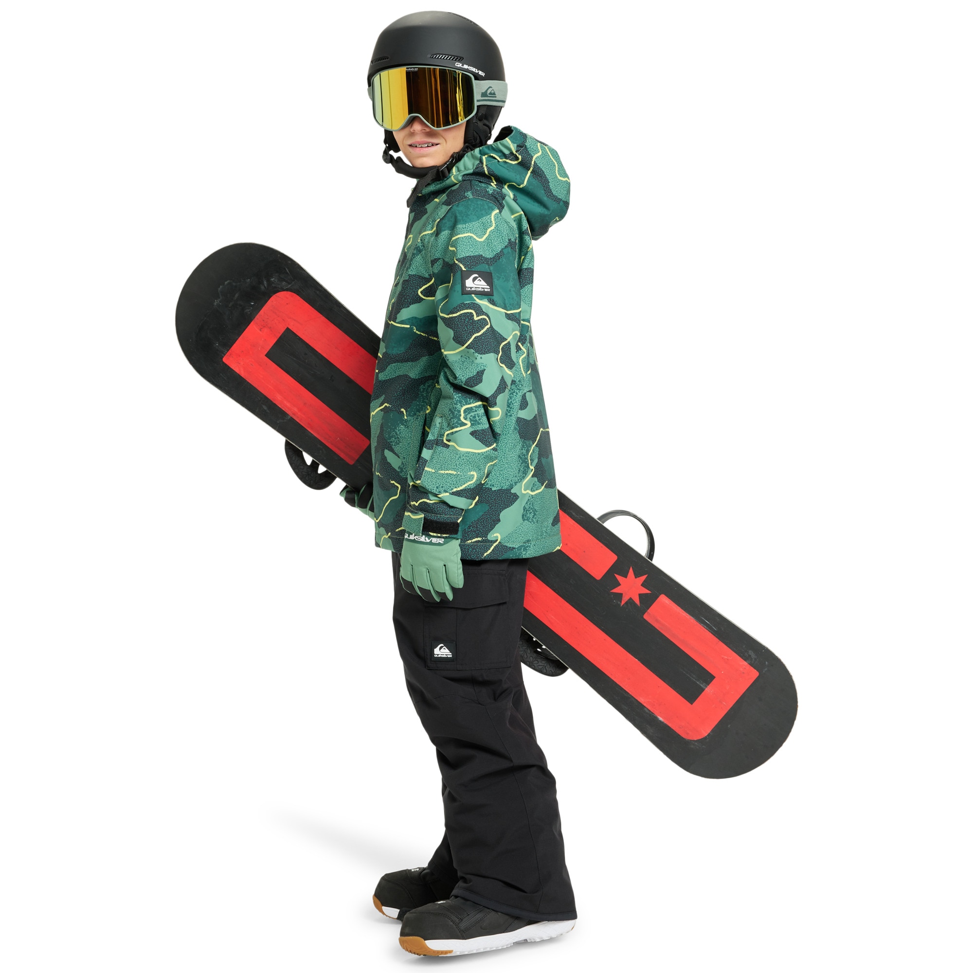 Chaqueta de niños Mission Printed Quiksilver - Verde Verde-2