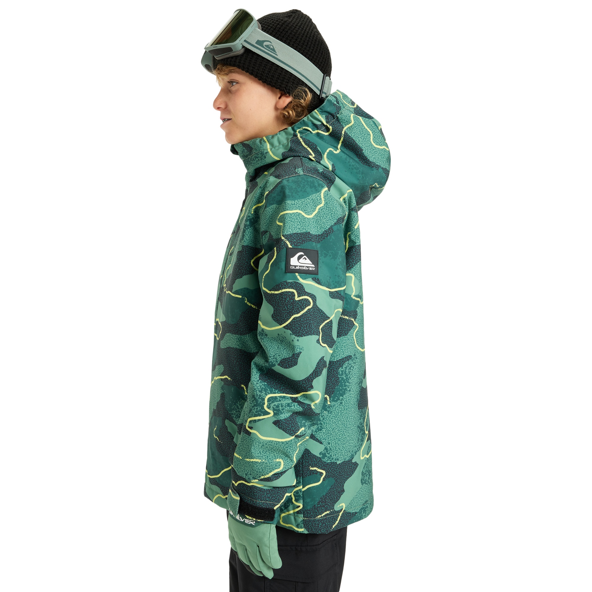 Chaqueta de niños Mission Printed Quiksilver - Verde Verde-3