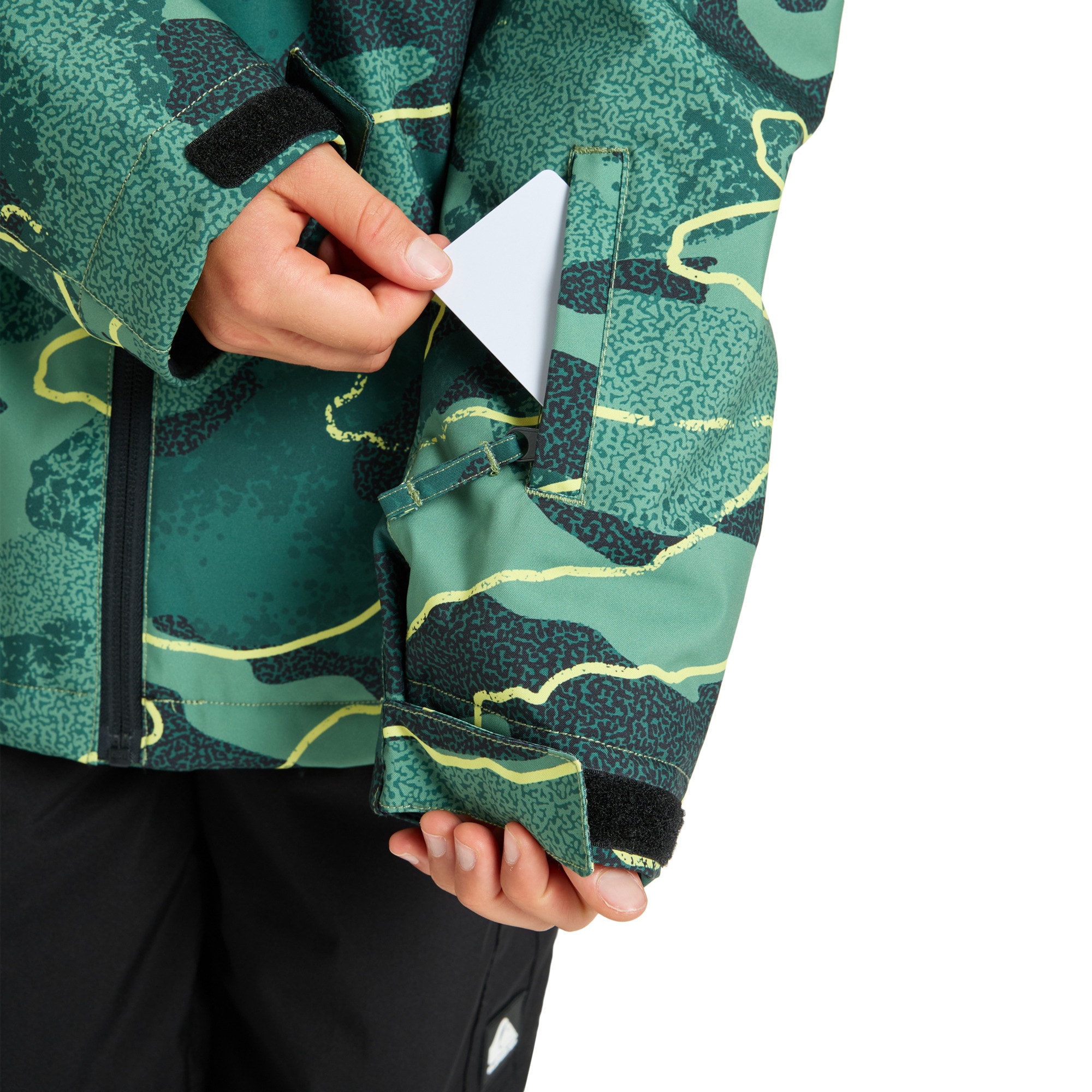 Chaqueta de niños Mission Printed Quiksilver - Verde Verde-4