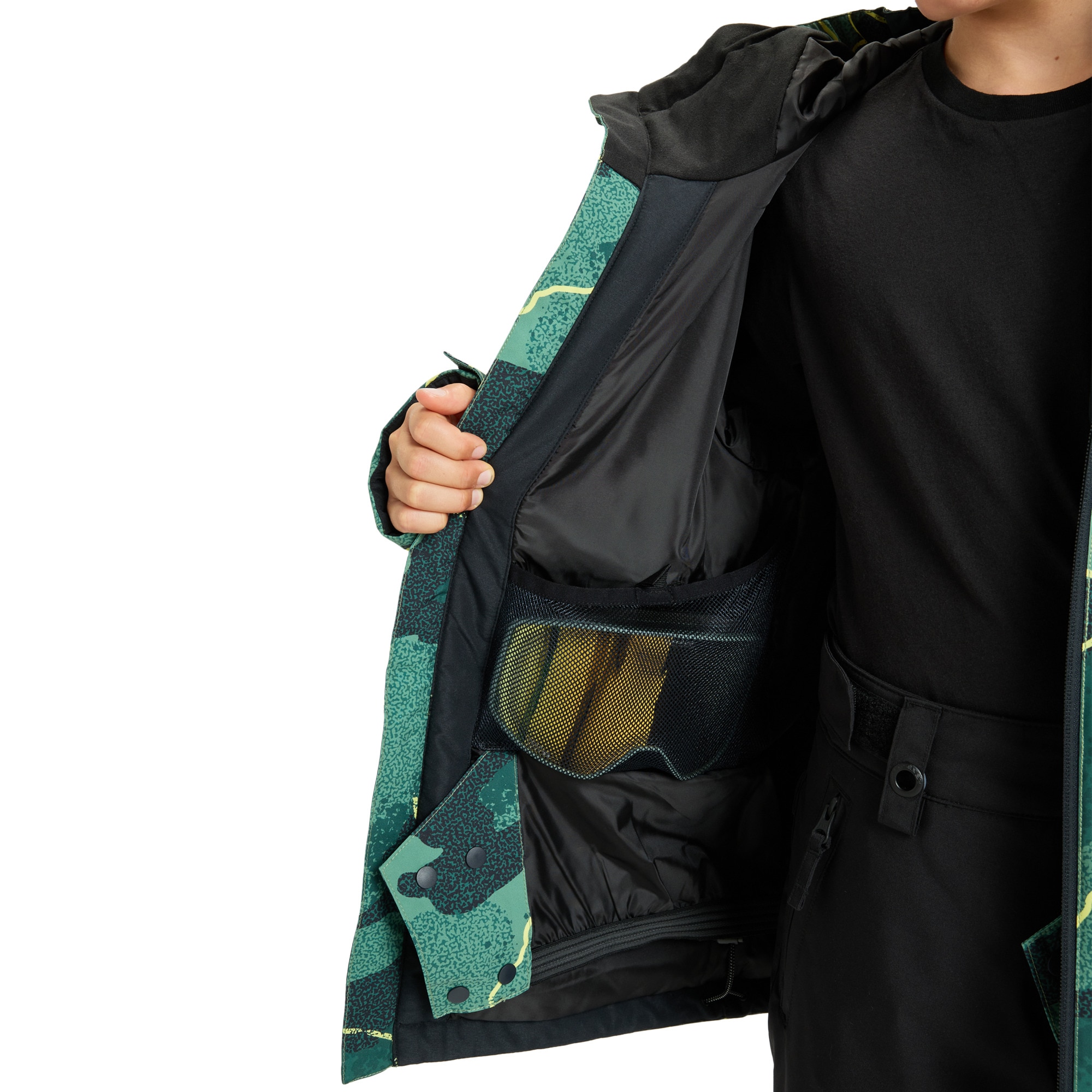 Chaqueta de niños Mission Printed Quiksilver - Verde Verde-5