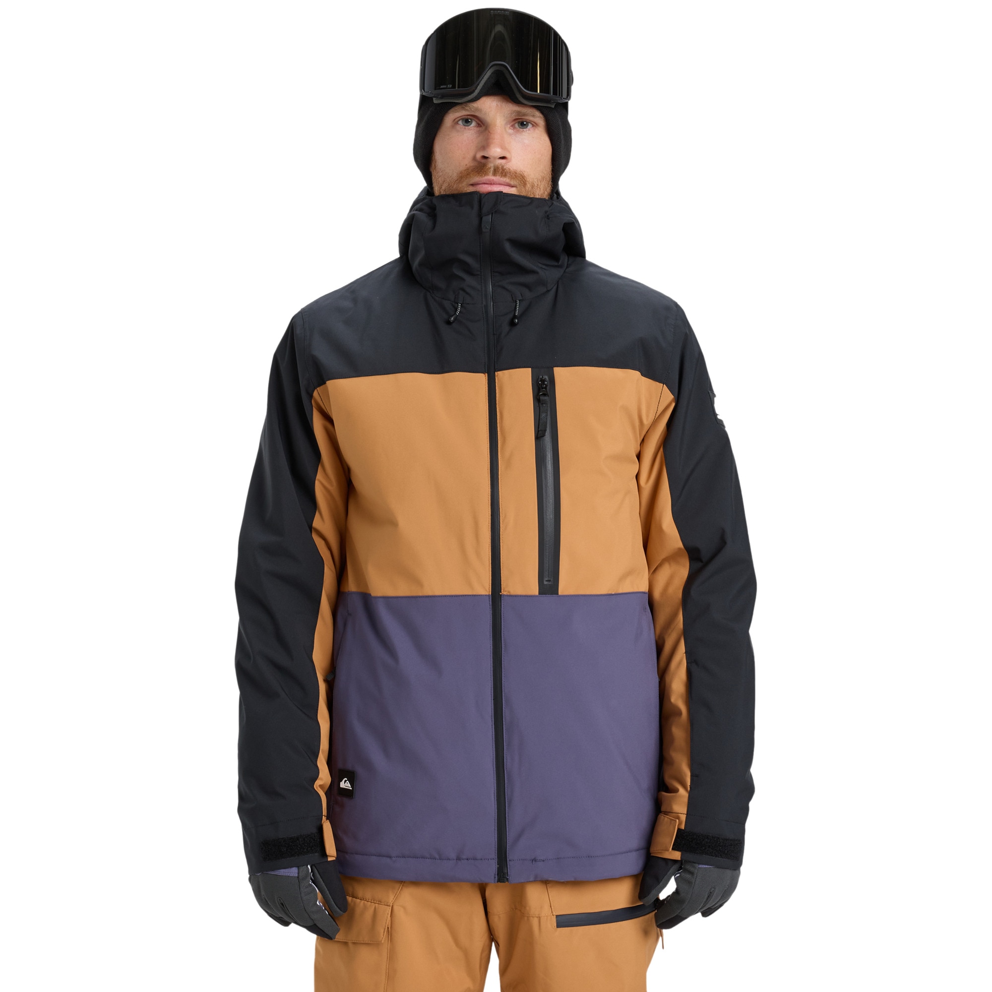 Imagen 0 de Chaqueta de hombre Sycamore Block 20K Quiksilver Negro / Naranja