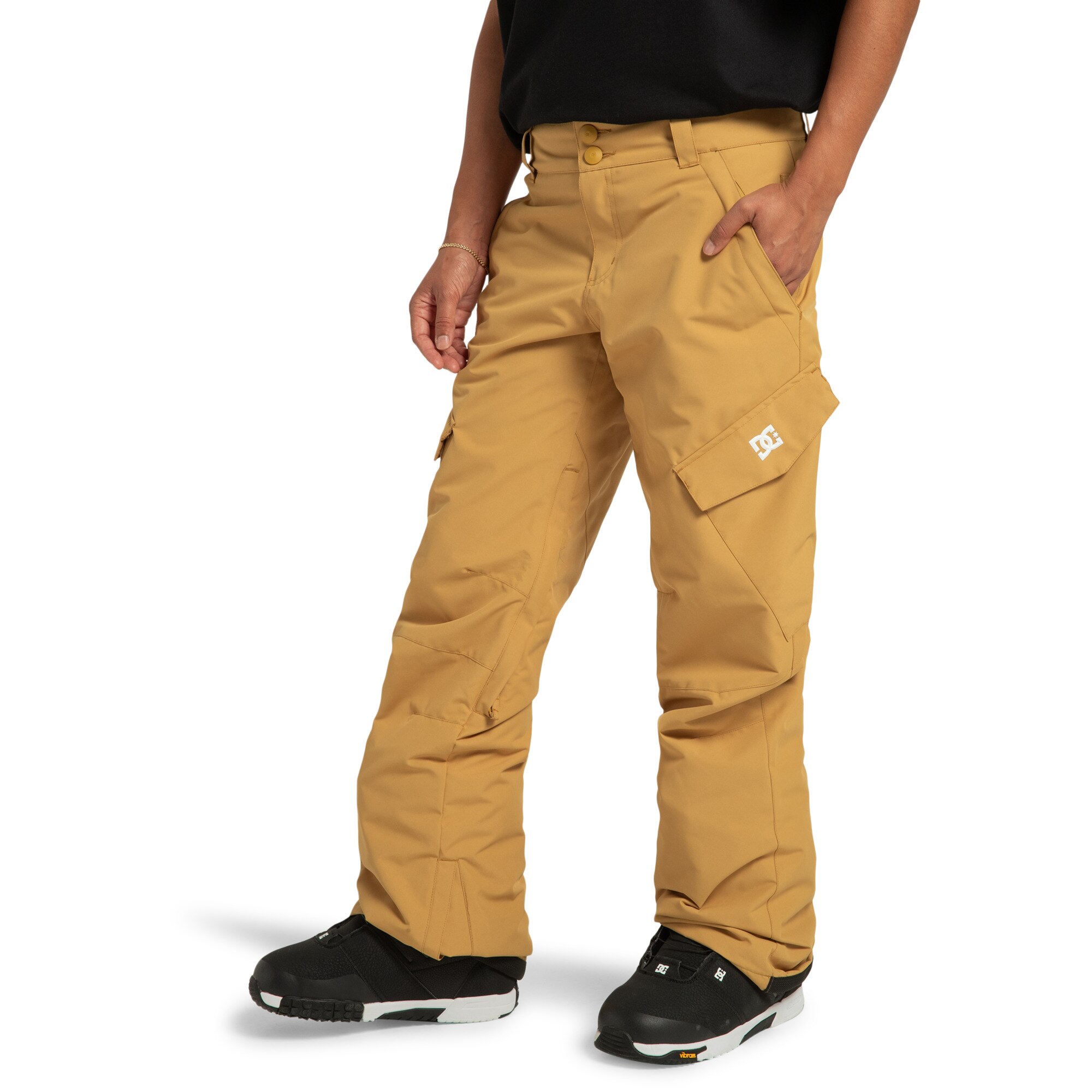 Pantalón de mujer Nonchalant DC Shoes - Amarillo Amarillo-4