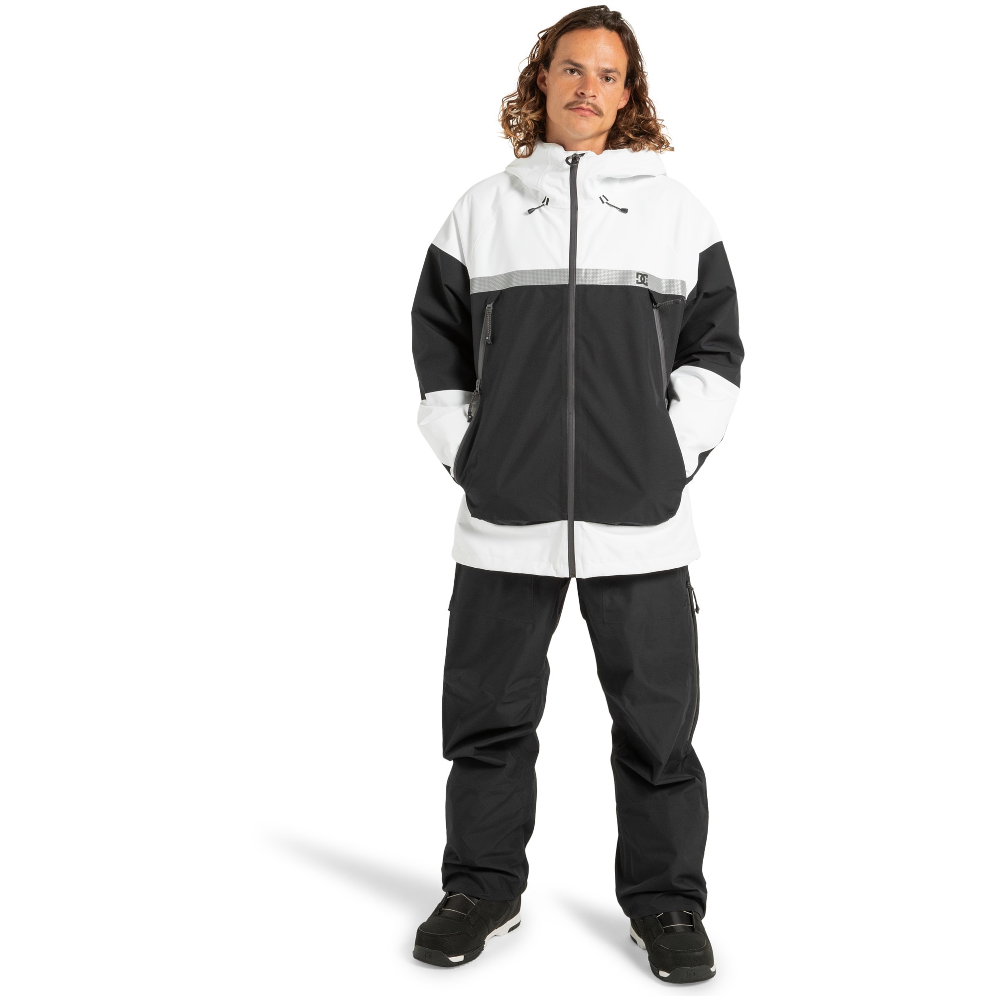 Chaqueta de snow de hombre Intel 30K DC Shoes Blanco / Negro · El