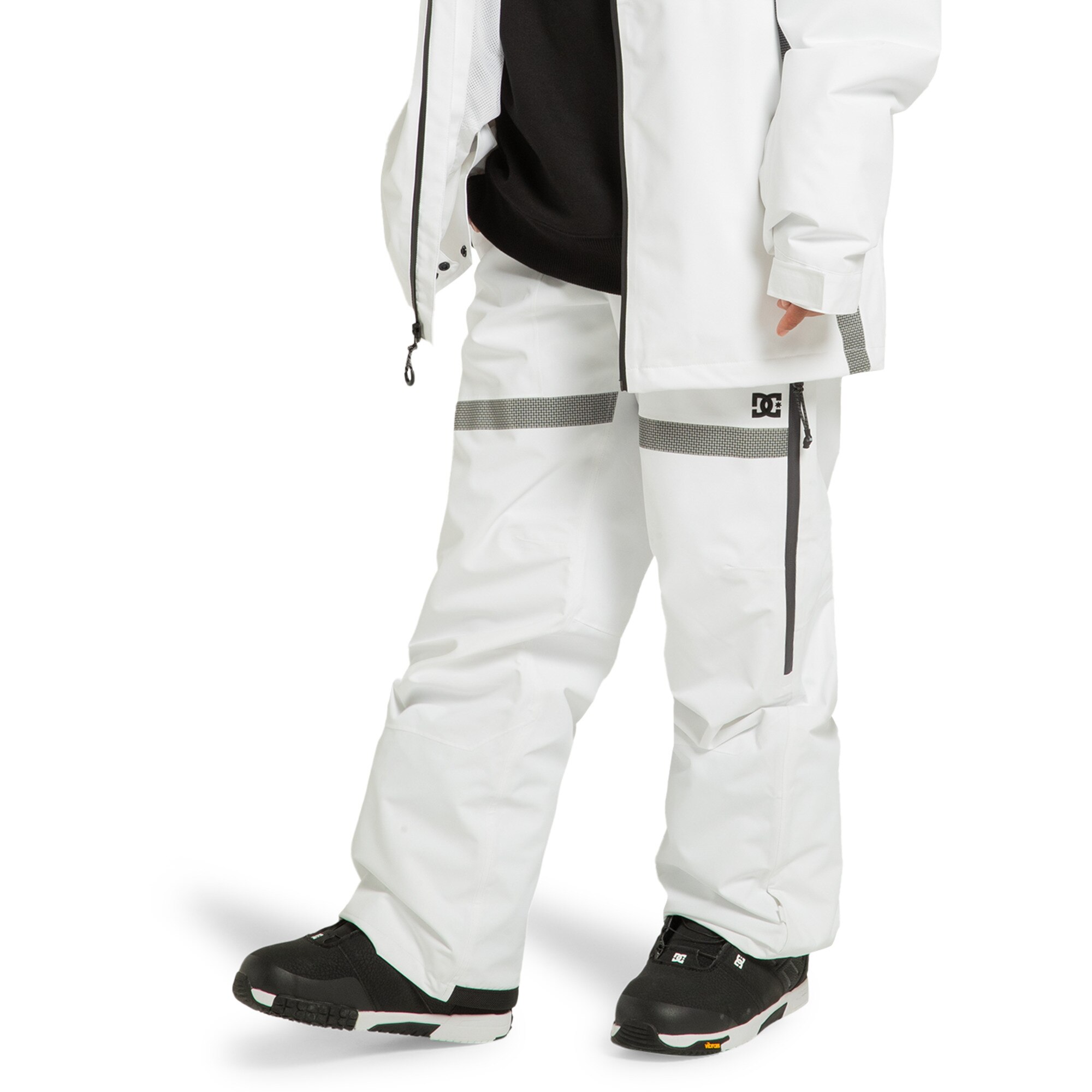 Pantalón de snow de hombre Squadron 30K DC Shoes - Negro Blanco-3