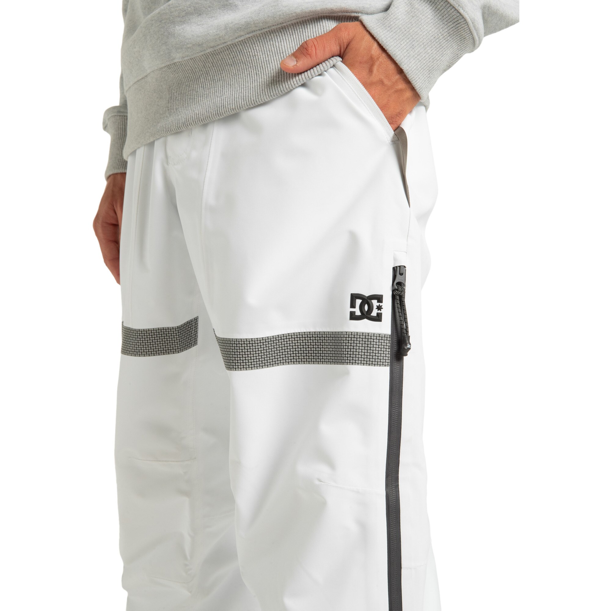 Pantalón de snow de hombre Squadron 30K DC Shoes - Negro Blanco-6