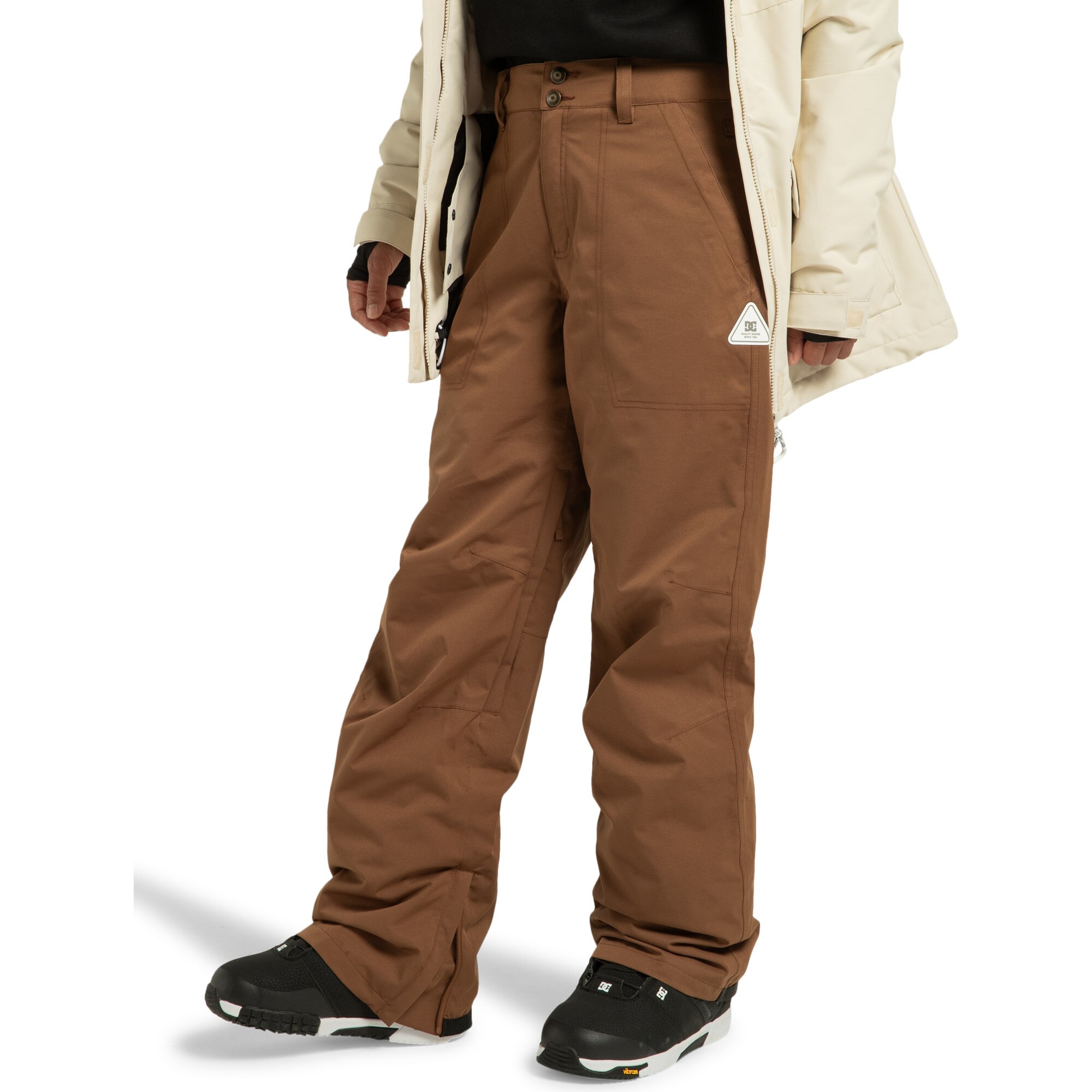 Pantalón de snow de mujer Riveter DC Shoes - Marrón Marrón-3