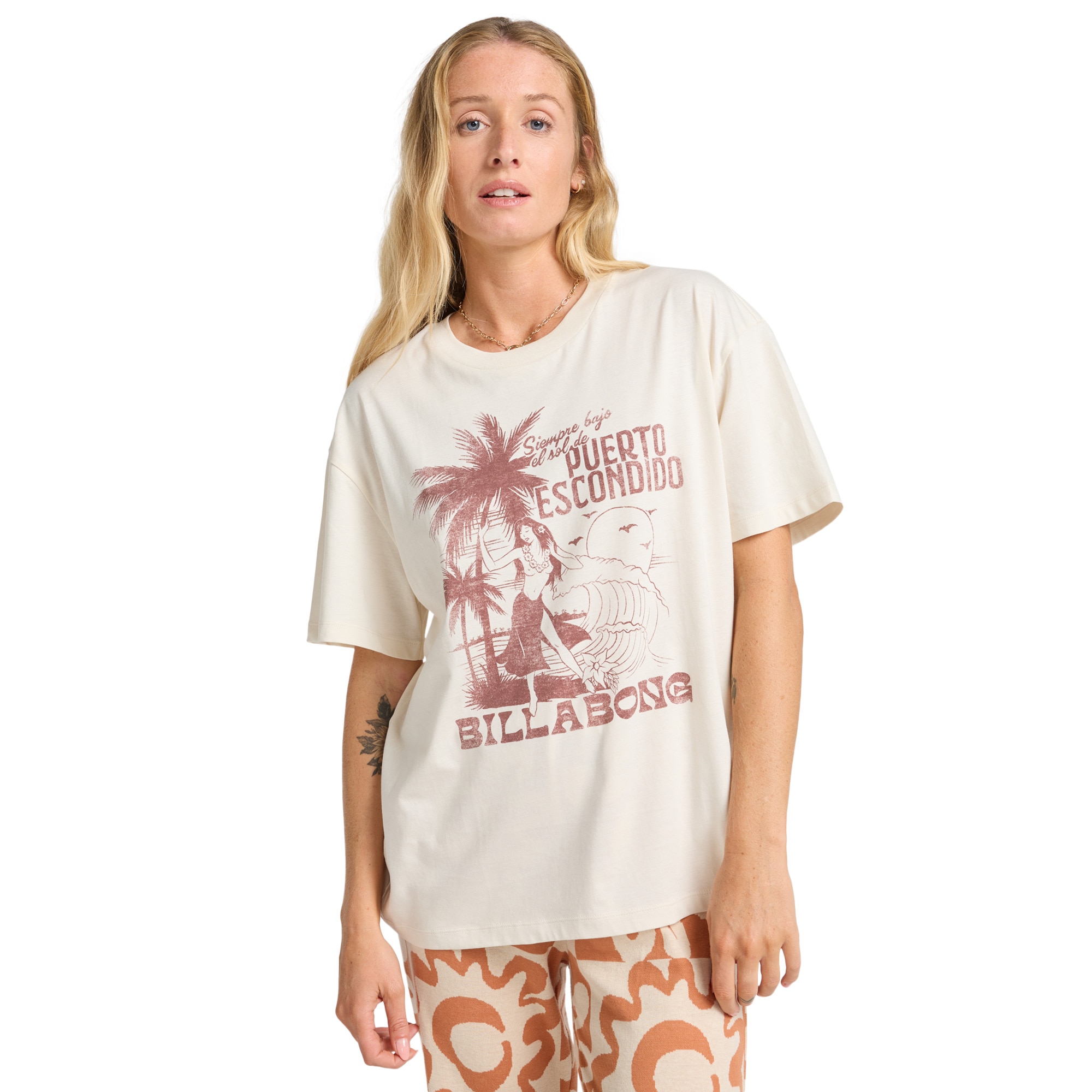 Imagen 1 de Camiseta de mujer Oriana Billabong - Blanco Blanco