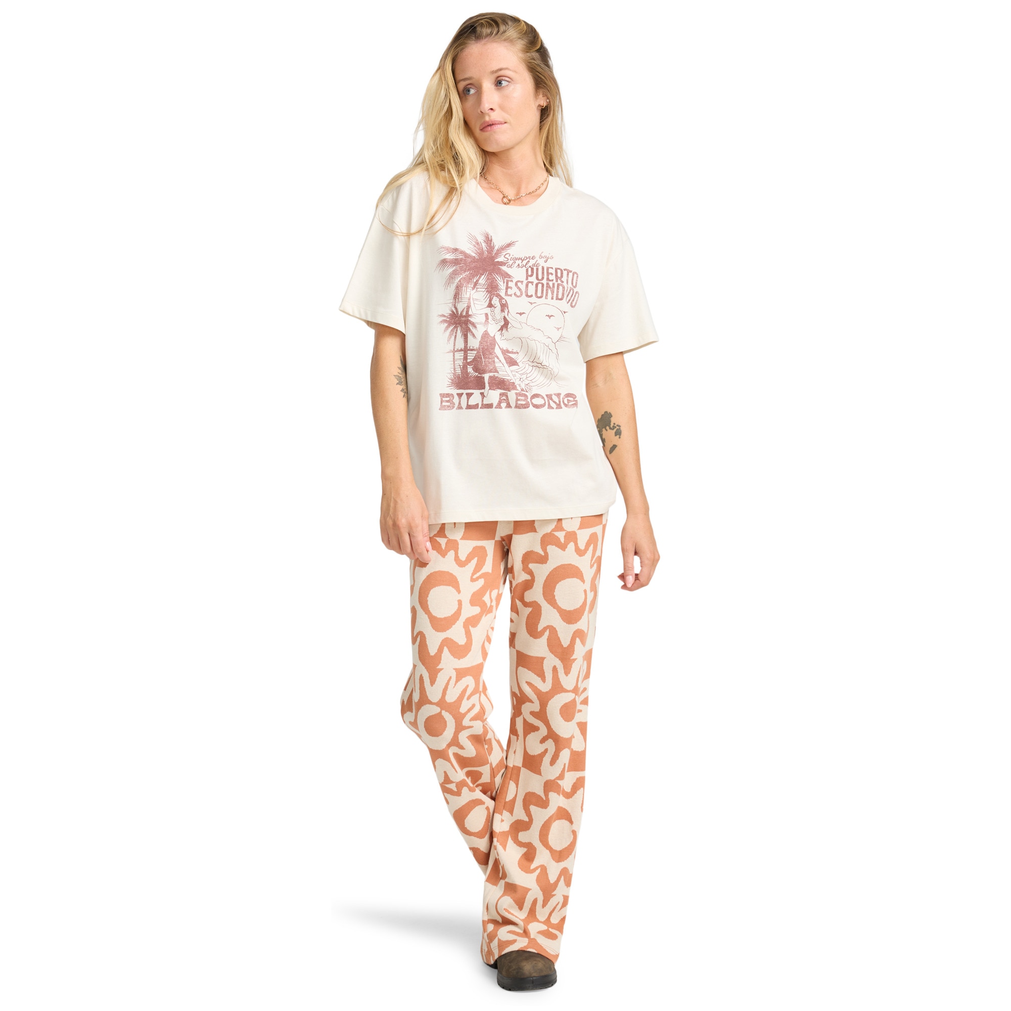 Imagen 3 de Camiseta de mujer Oriana Billabong - Blanco Blanco