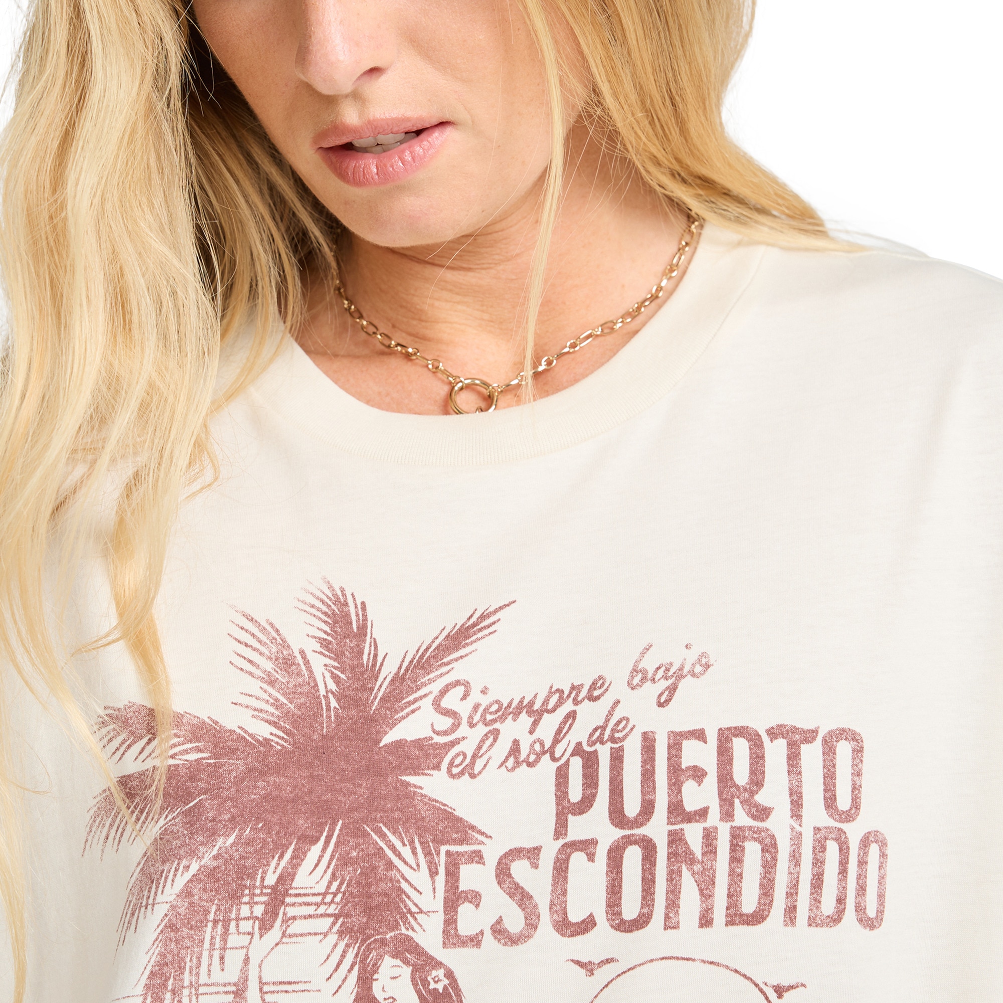 Imagen 5 de Camiseta de mujer Oriana Billabong - Blanco Blanco