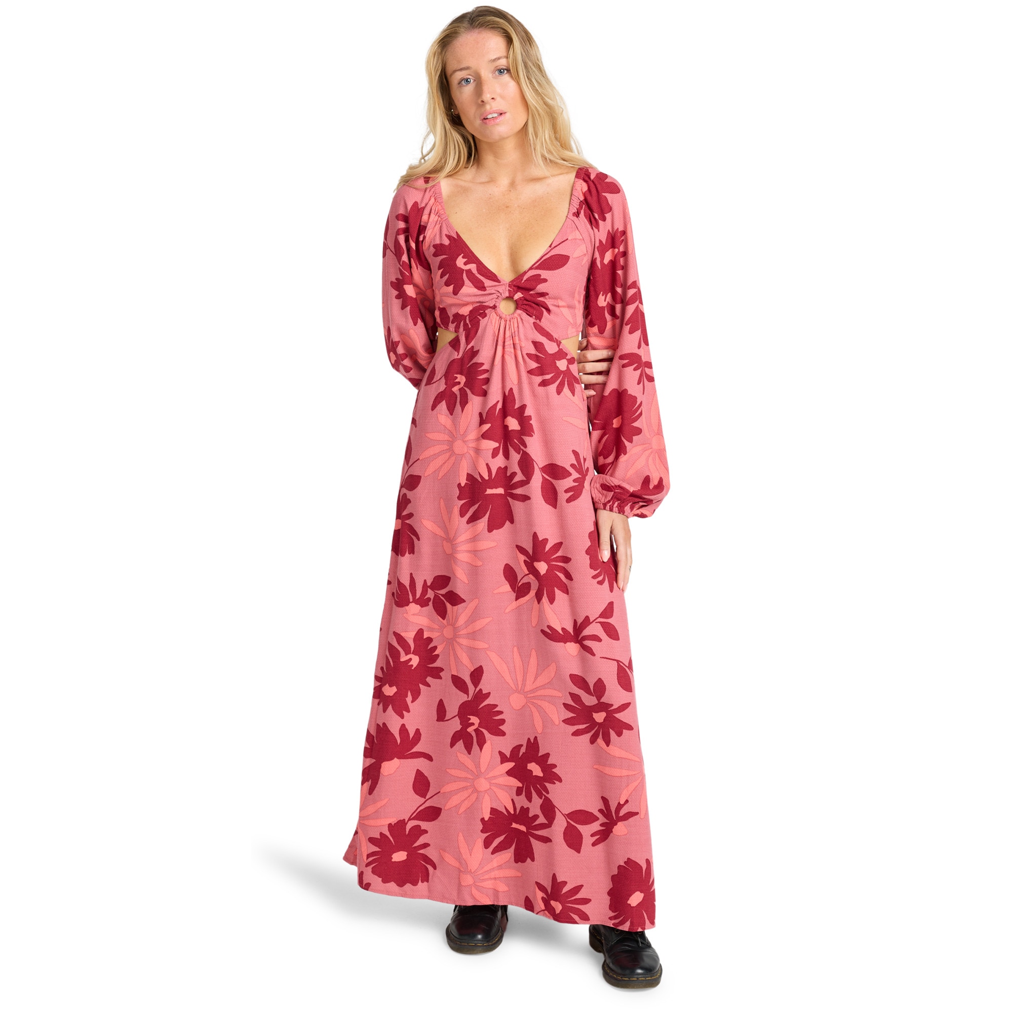 Maxivestido de mujer Last Call Billabong - Rosa Rosa-1