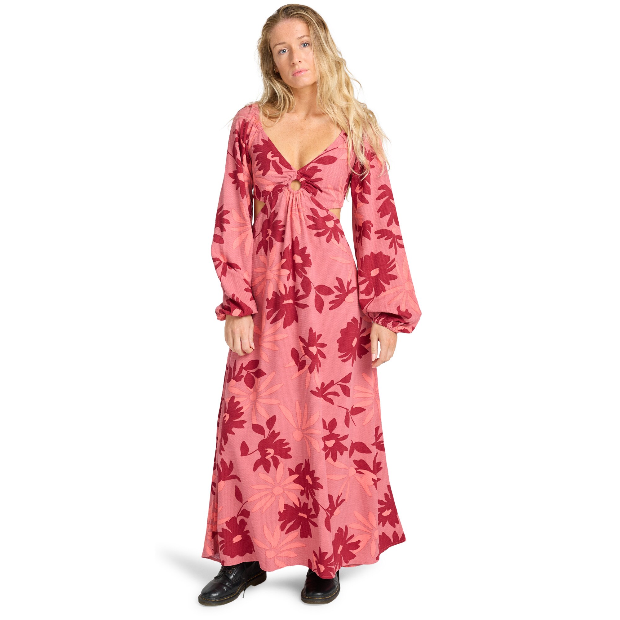 Maxivestido de mujer Last Call Billabong - Rosa Rosa-3