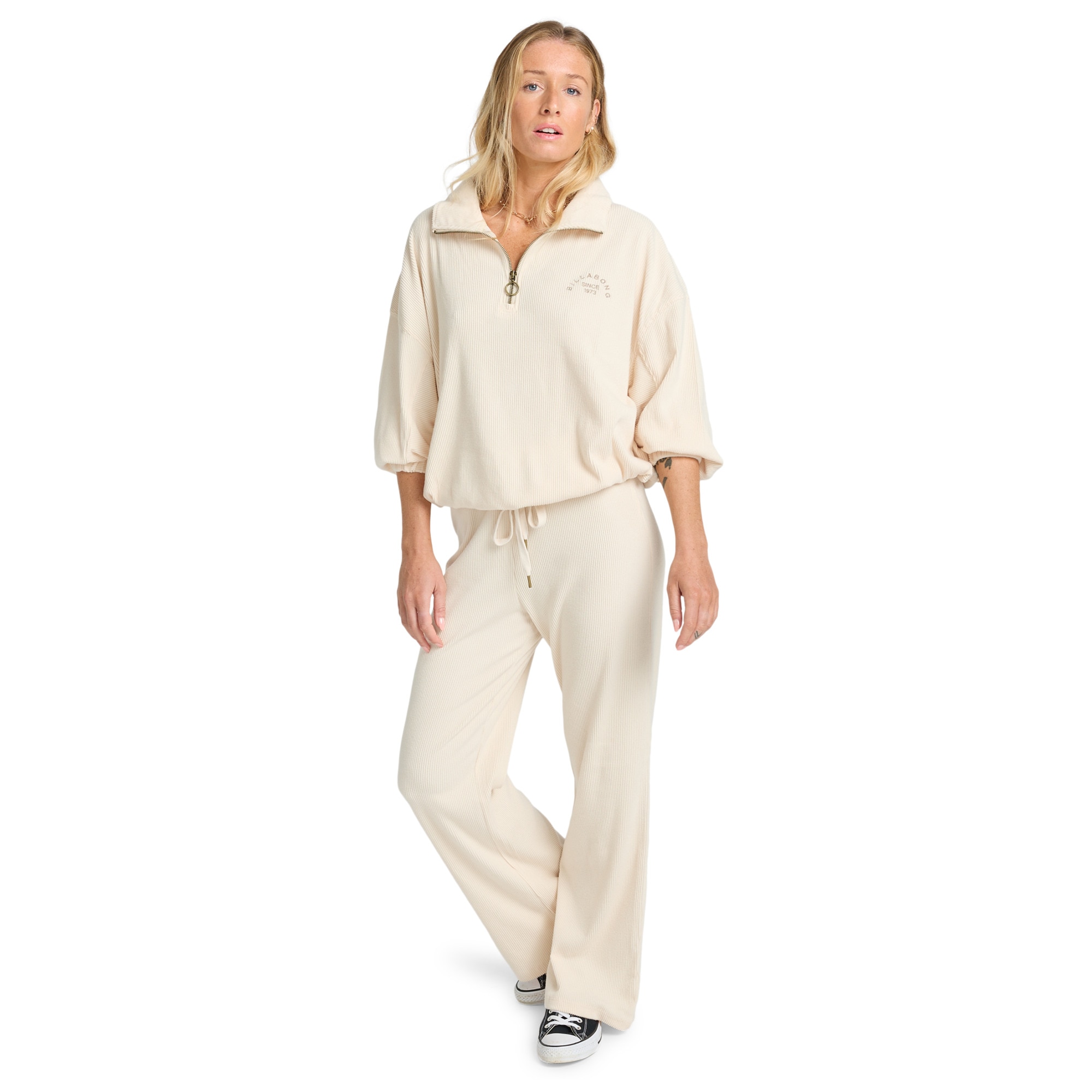 Pantalón de mujer Keep It Straight Billabong - Blanco Blanco-3
