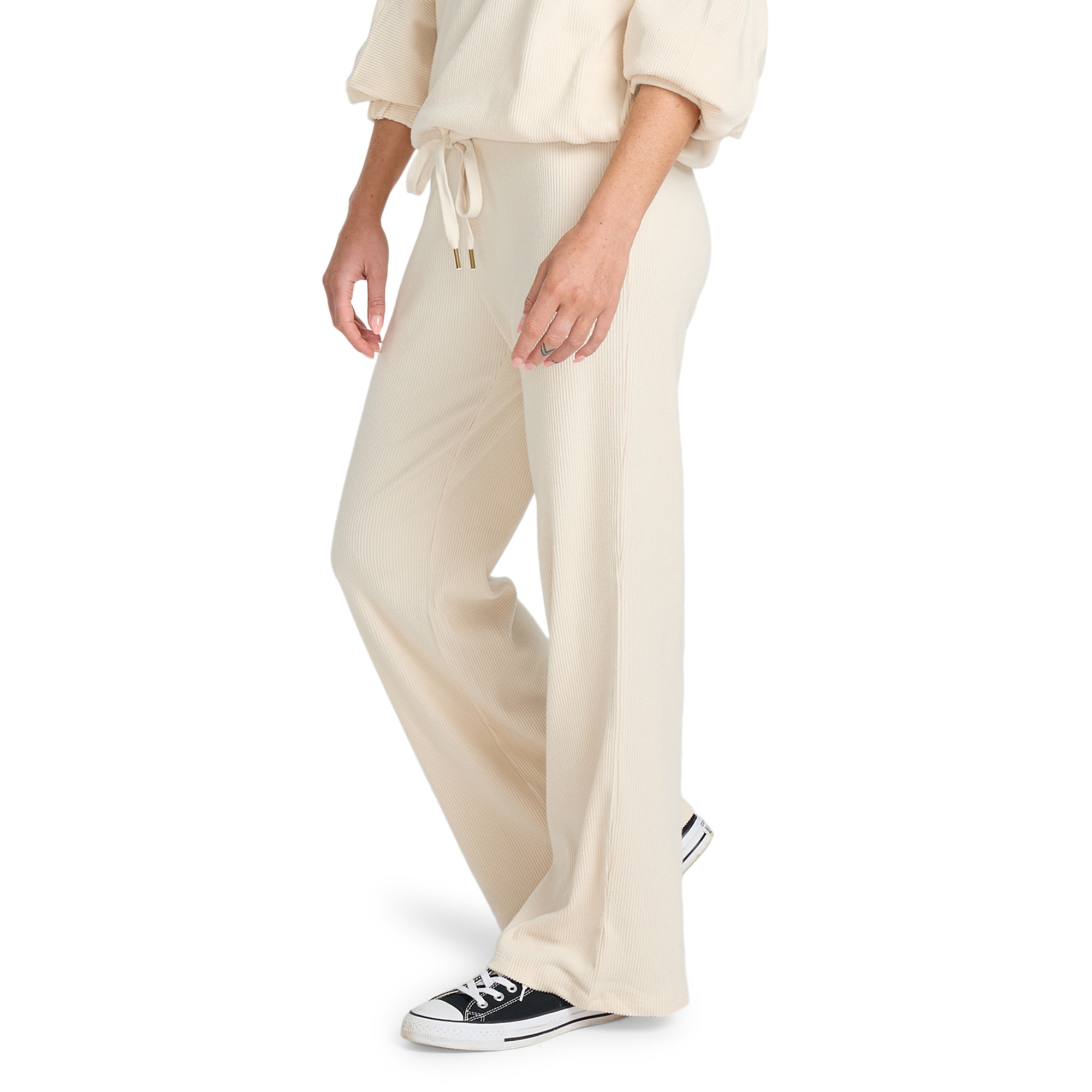 Pantalón de mujer Keep It Straight Billabong - Blanco Blanco-4
