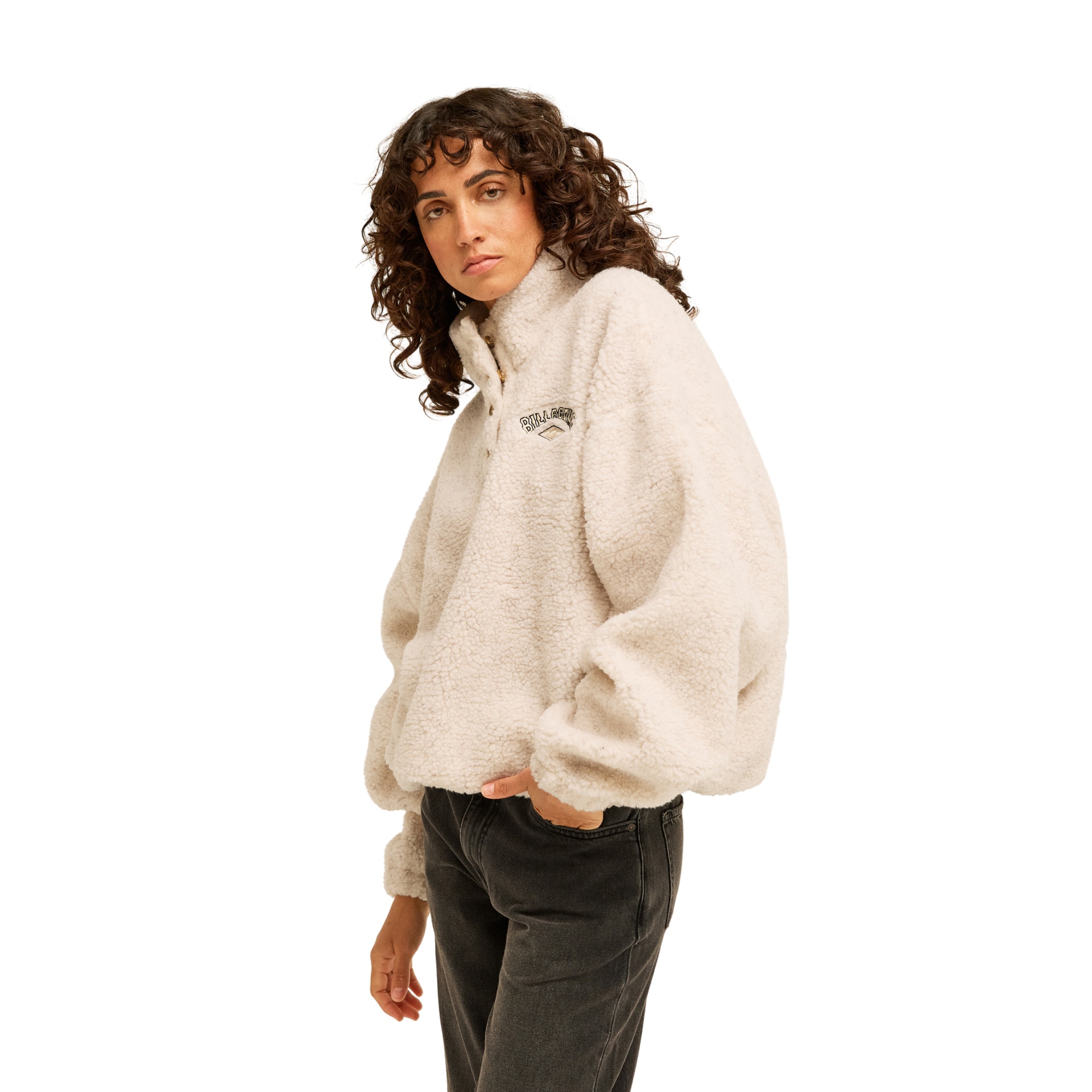 Imagen 2 de Sudadera de mujer Run The Road Billabong - Blanco Blanco