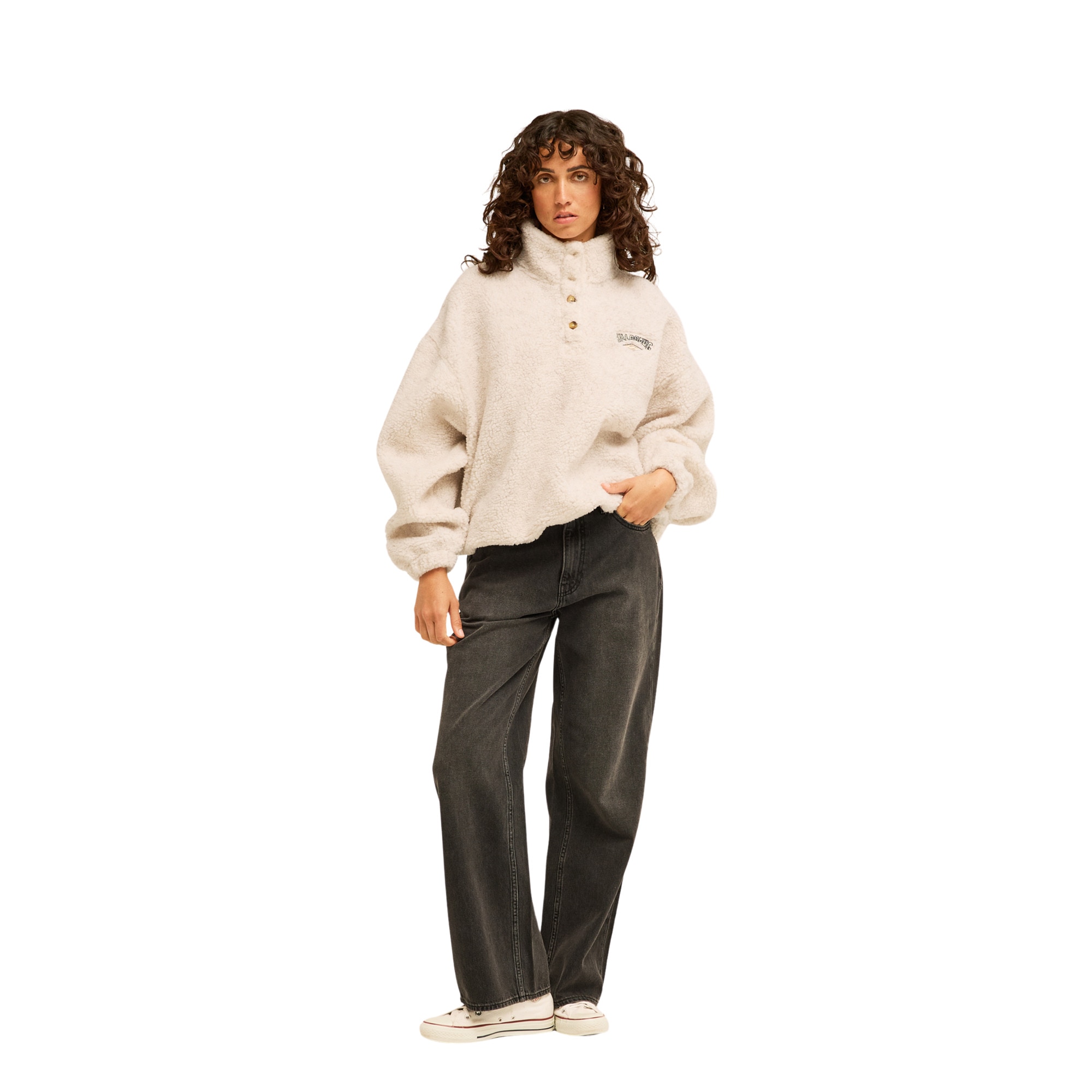 Imagen 3 de Sudadera de mujer Run The Road Billabong - Blanco Blanco