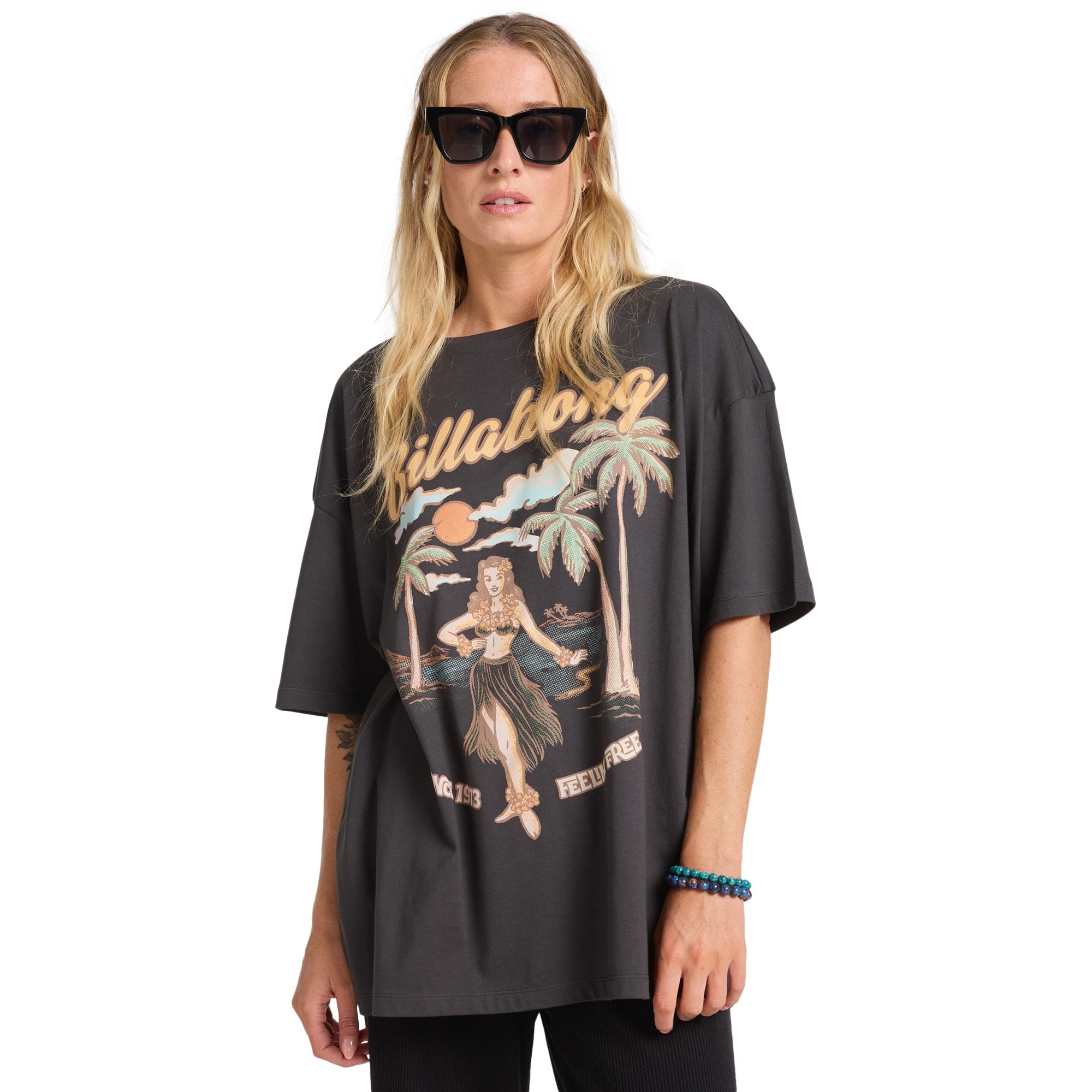 Camiseta de mujer My Sunny Girl Billabong - Negro Negro-1