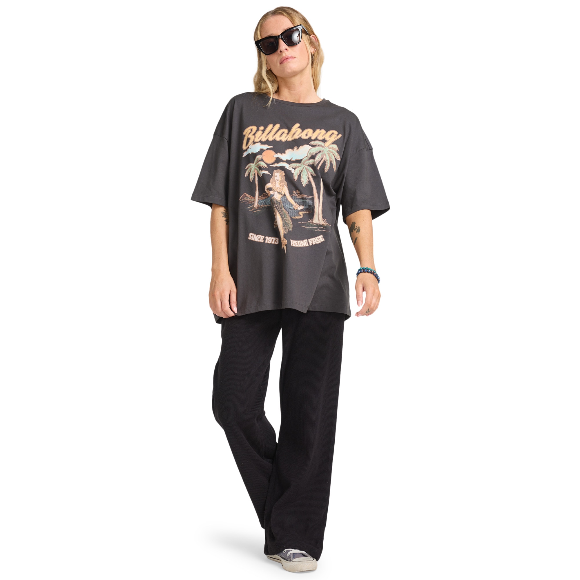 Camiseta de mujer My Sunny Girl Billabong - Negro Negro-3