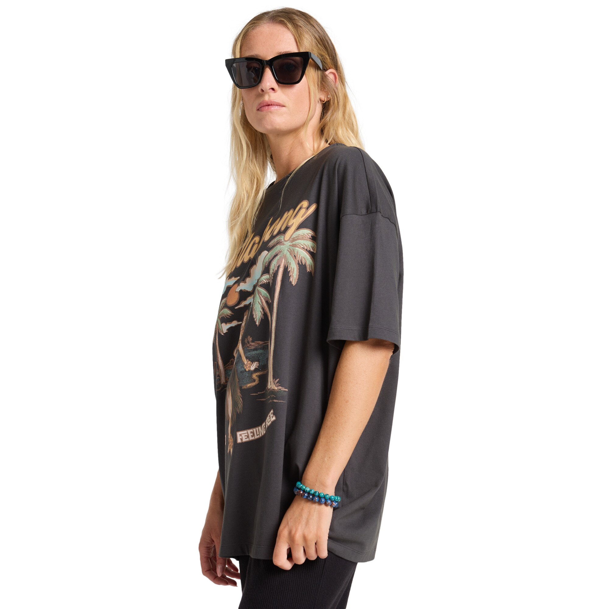 Camiseta de mujer My Sunny Girl Billabong - Negro Negro-4