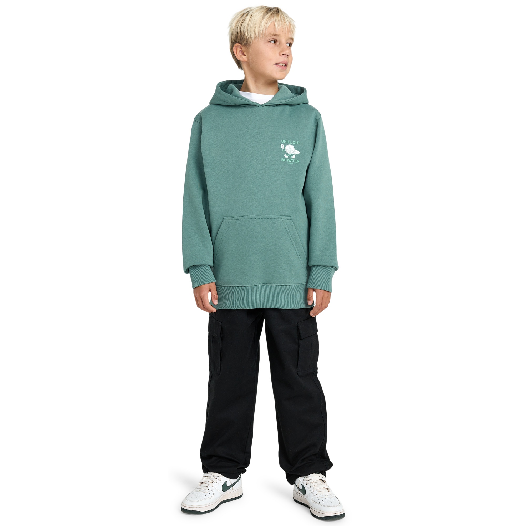 Sudadera de niños Foundation Po Billabong - Verde Verde-2