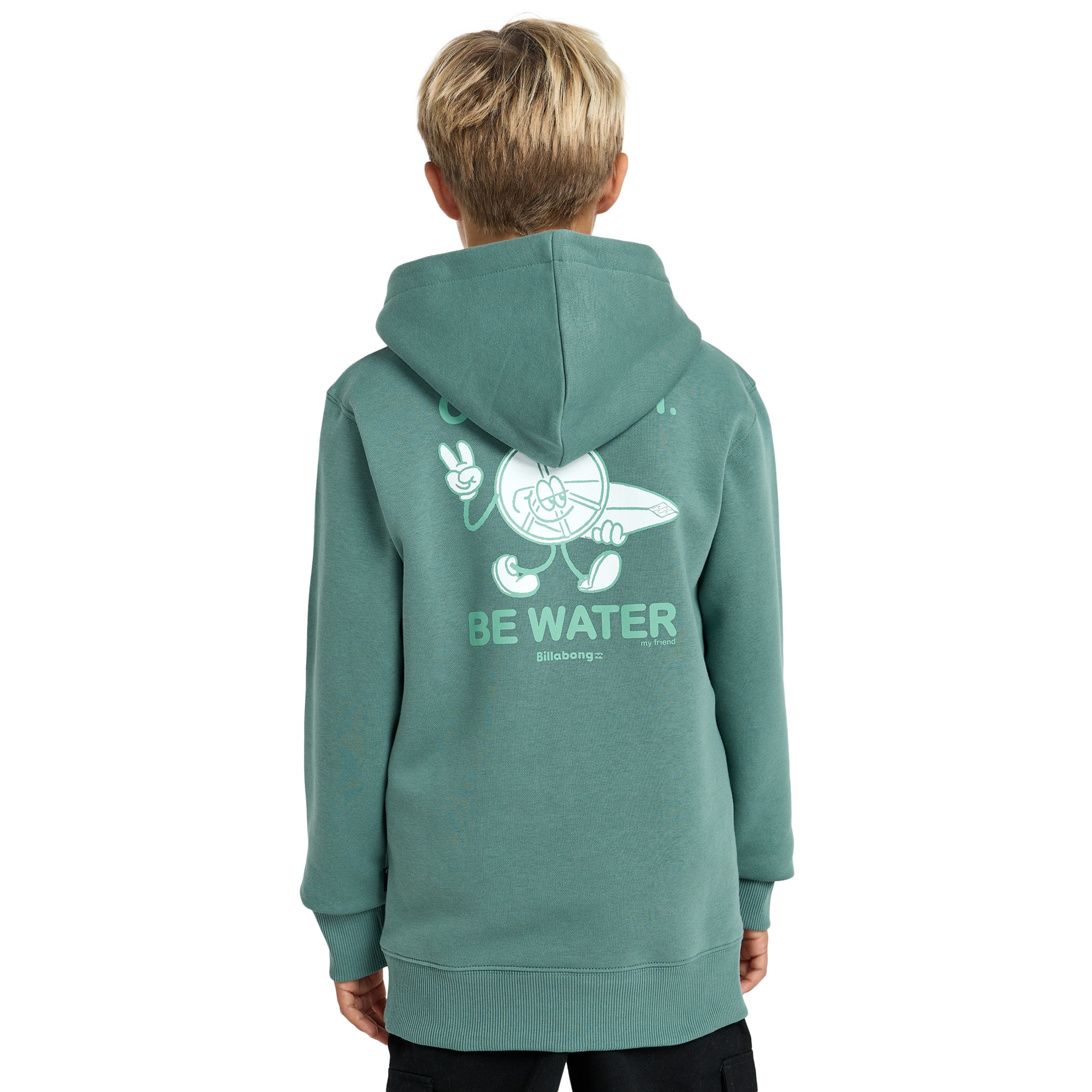 Sudadera de niños Foundation Po Billabong - Verde Verde-3